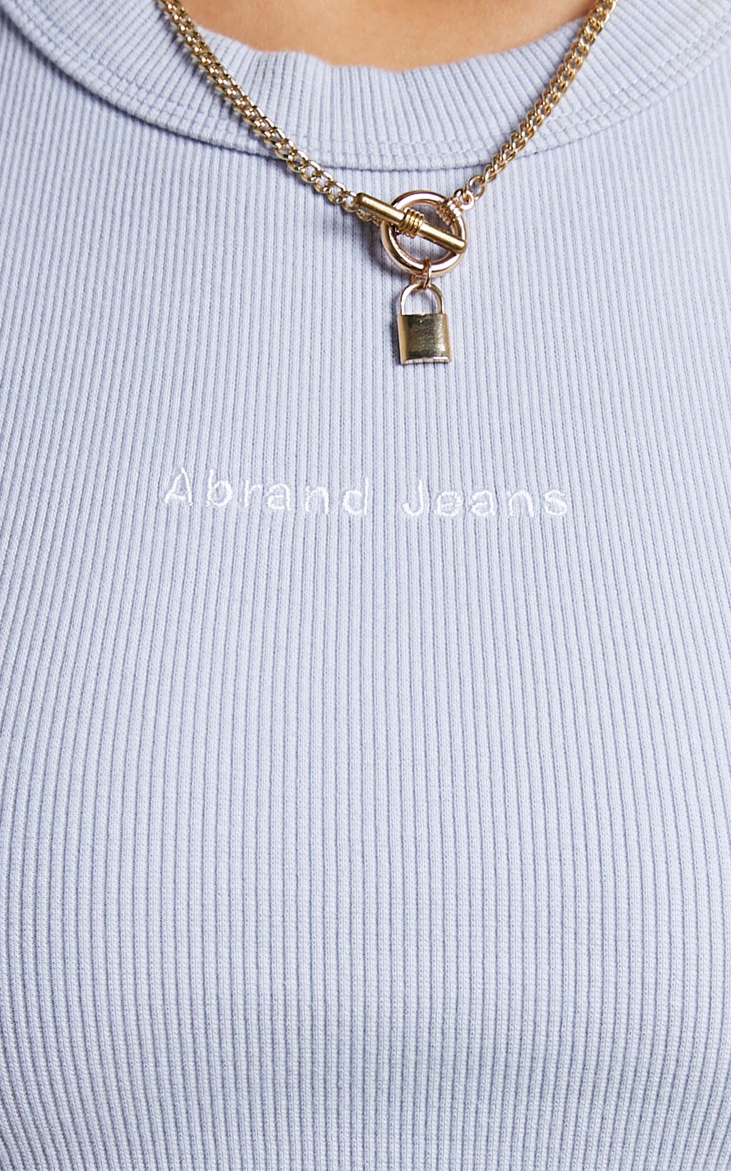 Abrand - A Heather Singlet in Dusty Blue