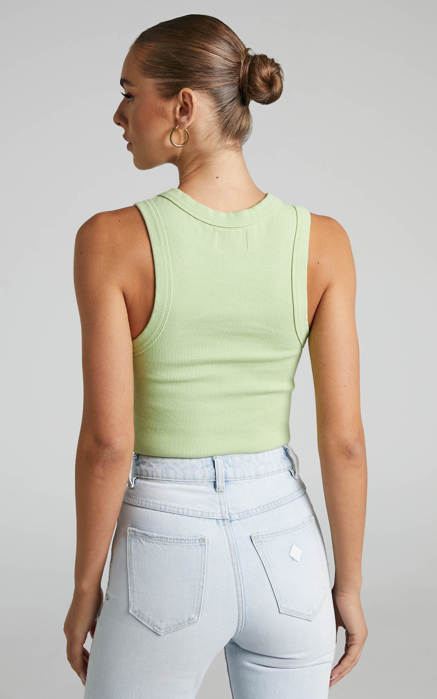 Abrand - A Heather Singlet in FADED FLURO