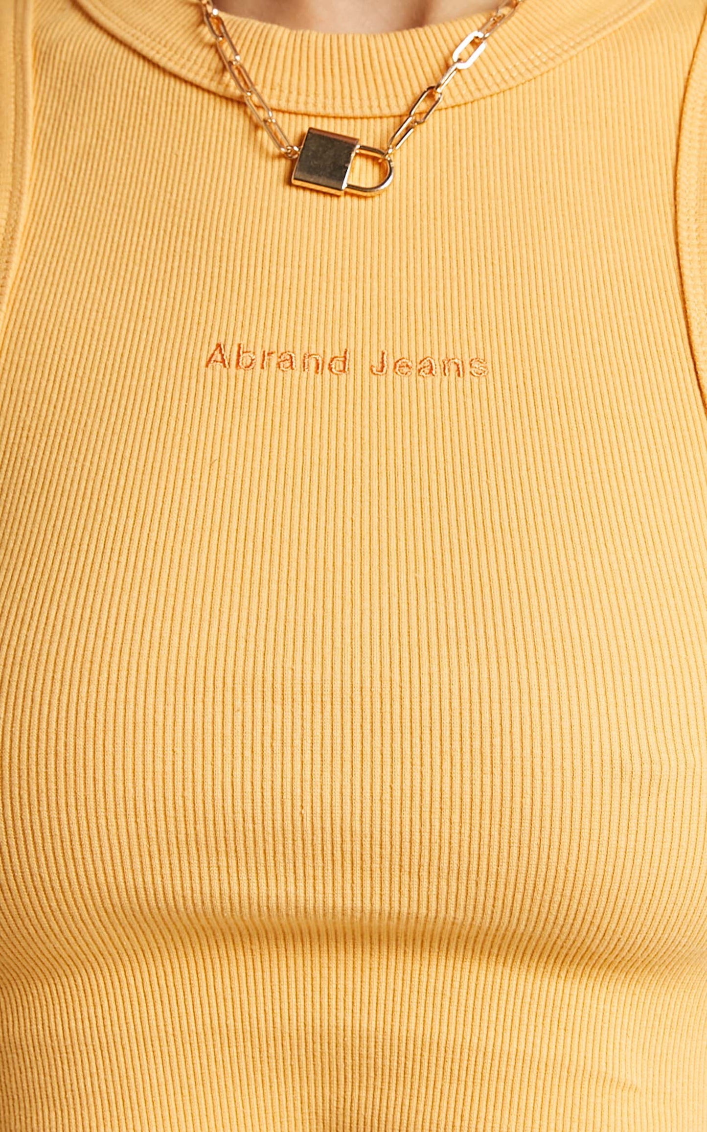 Abrand - A Heather Singlet in Tangerine