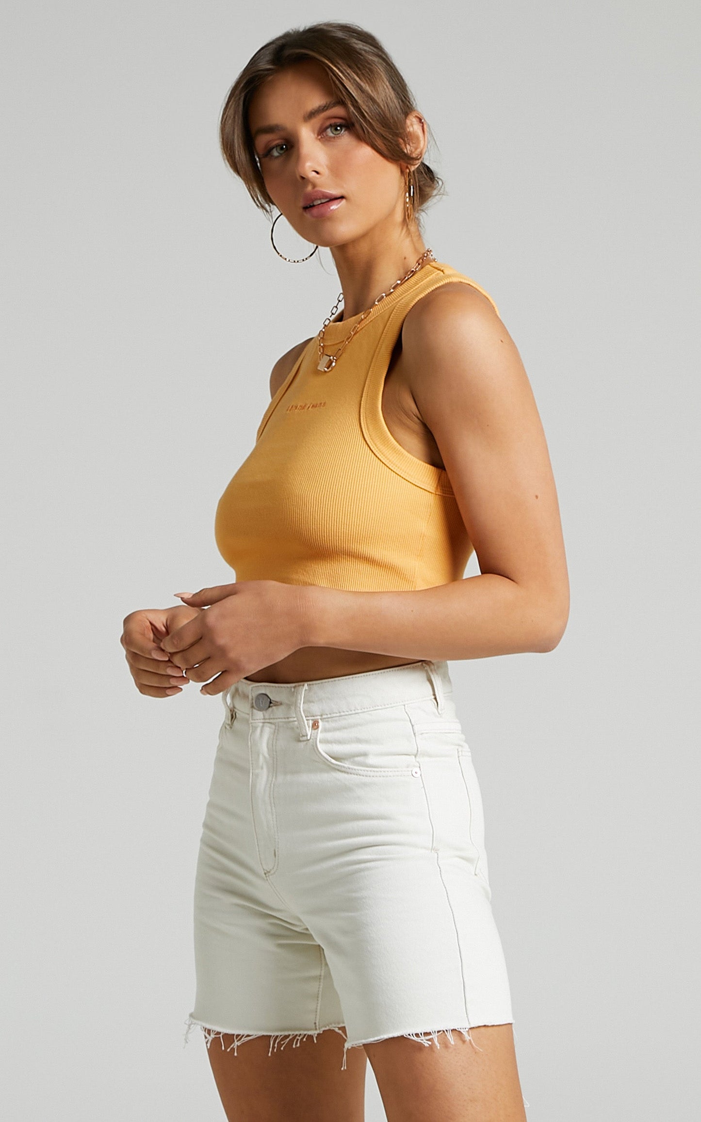 Abrand - A Heather Singlet in Tangerine