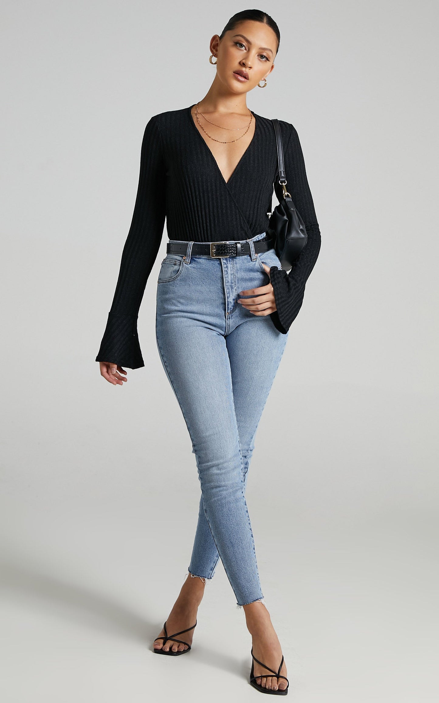 Abrand - A High Skinny Ankle Basher Jean in Brigitte