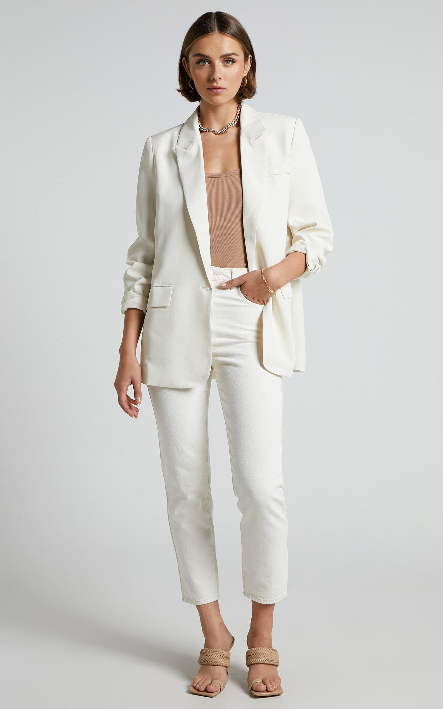 Abrand - A '94 High Slim Jean in STONE WHITE