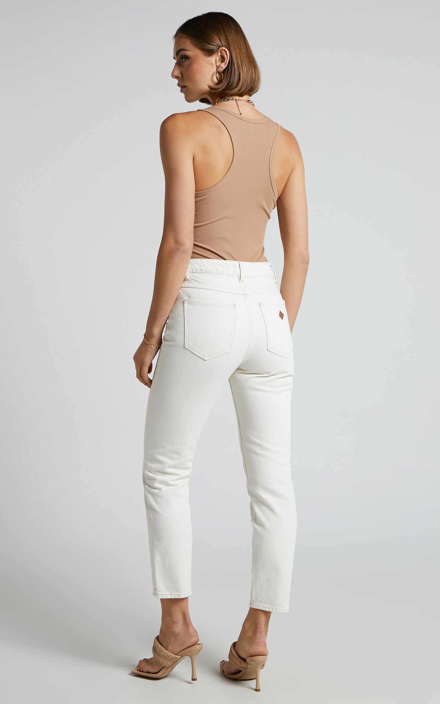 Abrand - A '94 High Slim Jean in STONE WHITE