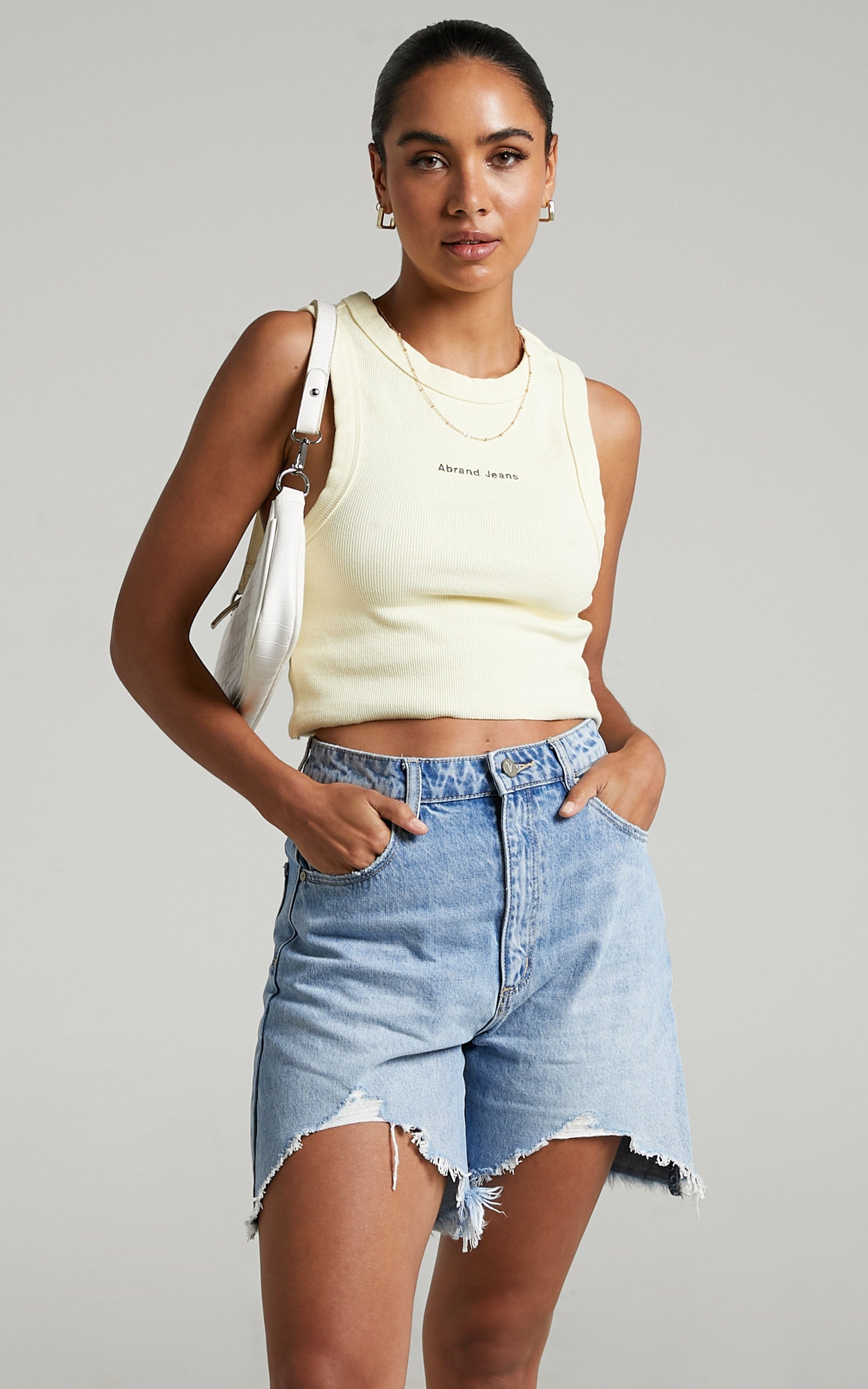 Abrand - Heather Singlet in Butter