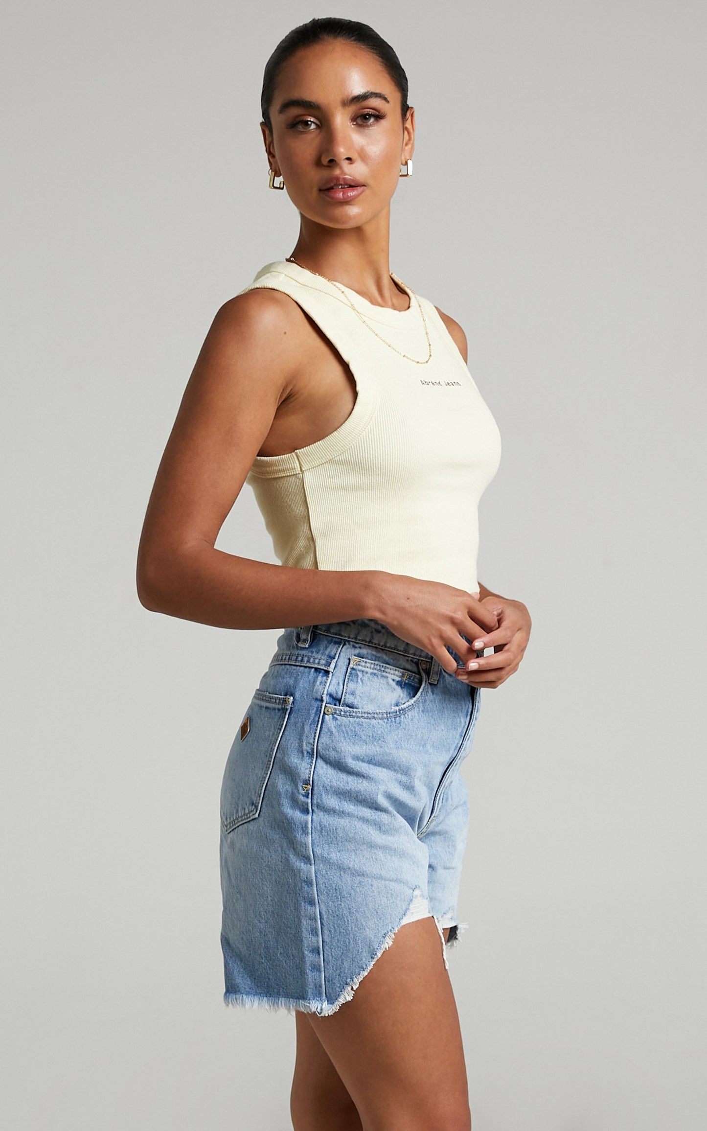 Abrand - Heather Singlet in Butter