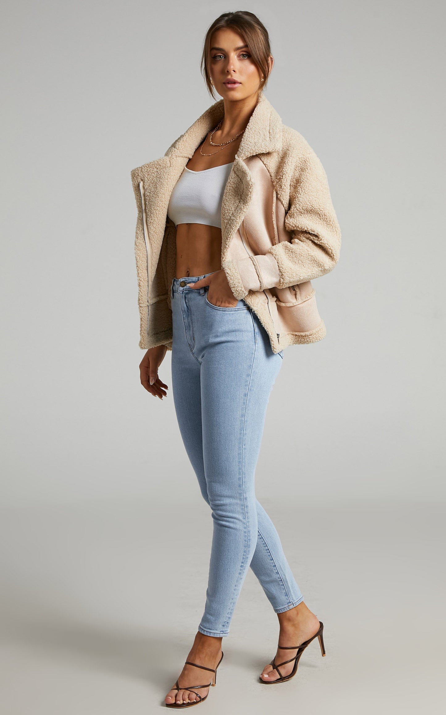 Abriana Coat in Beige