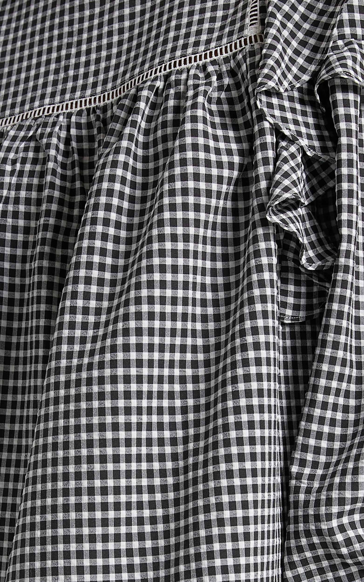 Adalia Dress in Black Check