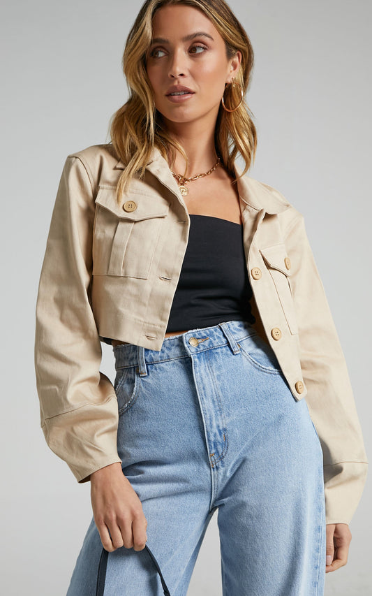 Adalita Top in Beige