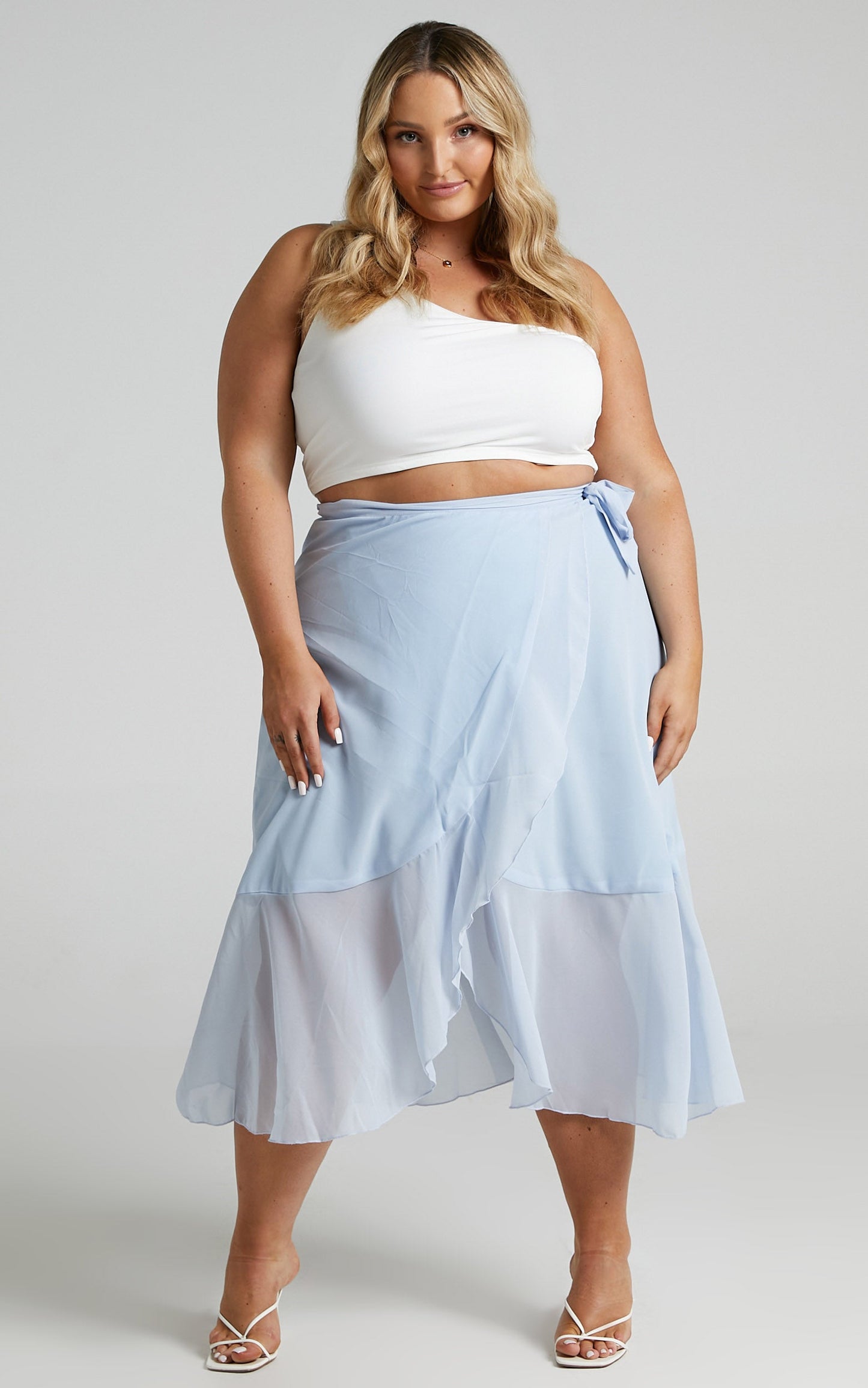 Add To The Mix Skirt in Blue