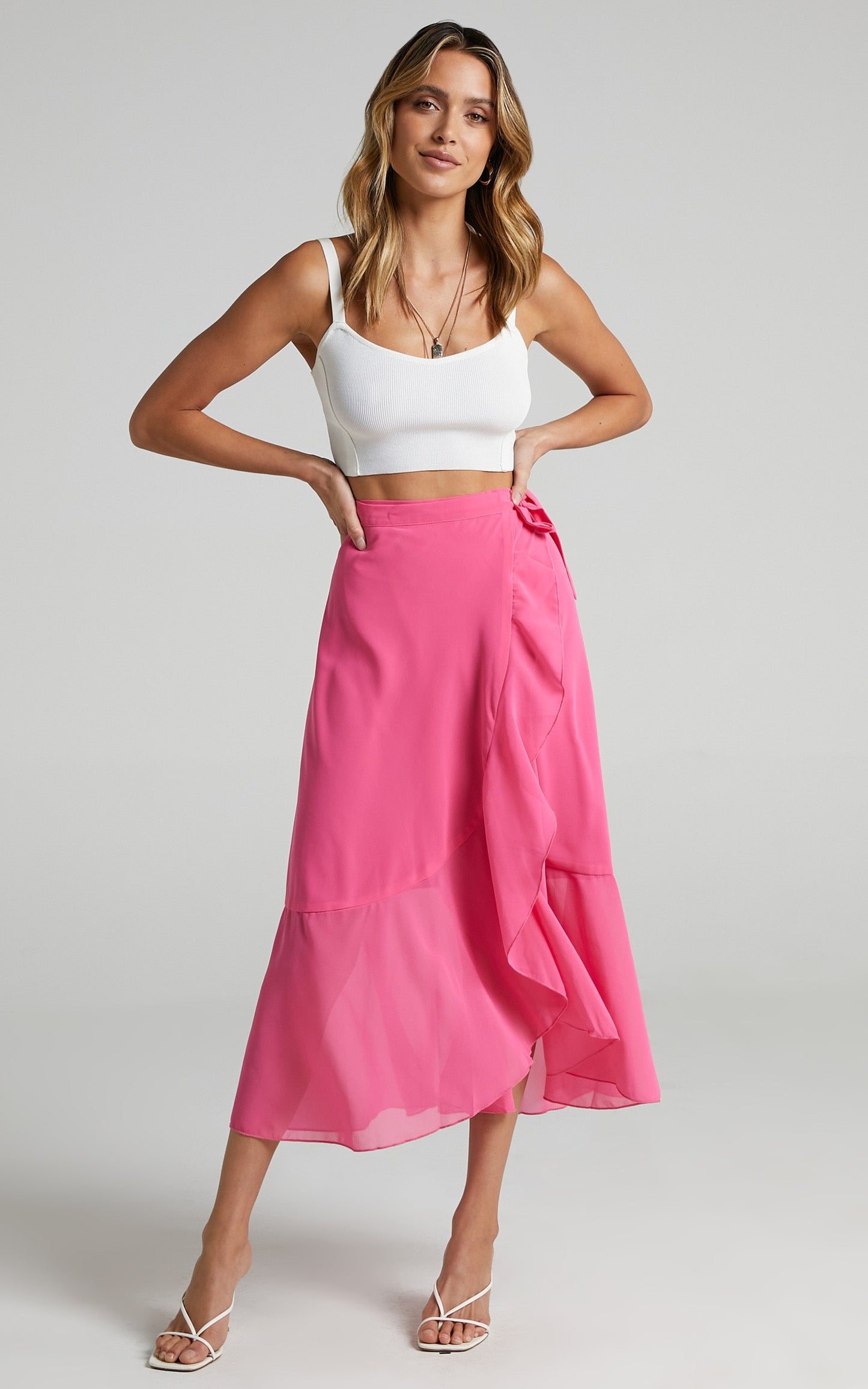 Add To The Mix Skirt in Hot Pink