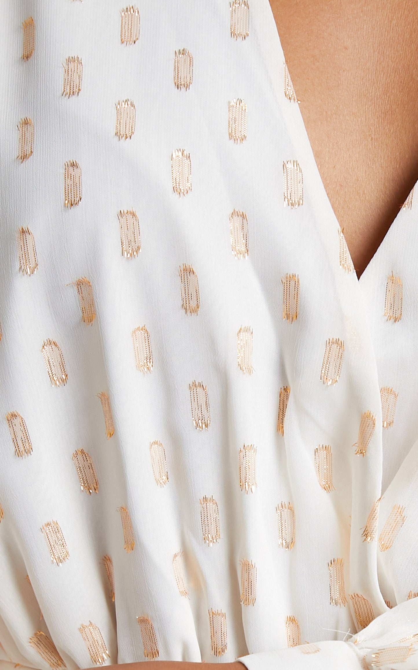 Agustha Bodysuit - Wrap Front Bodysuit in Ivory