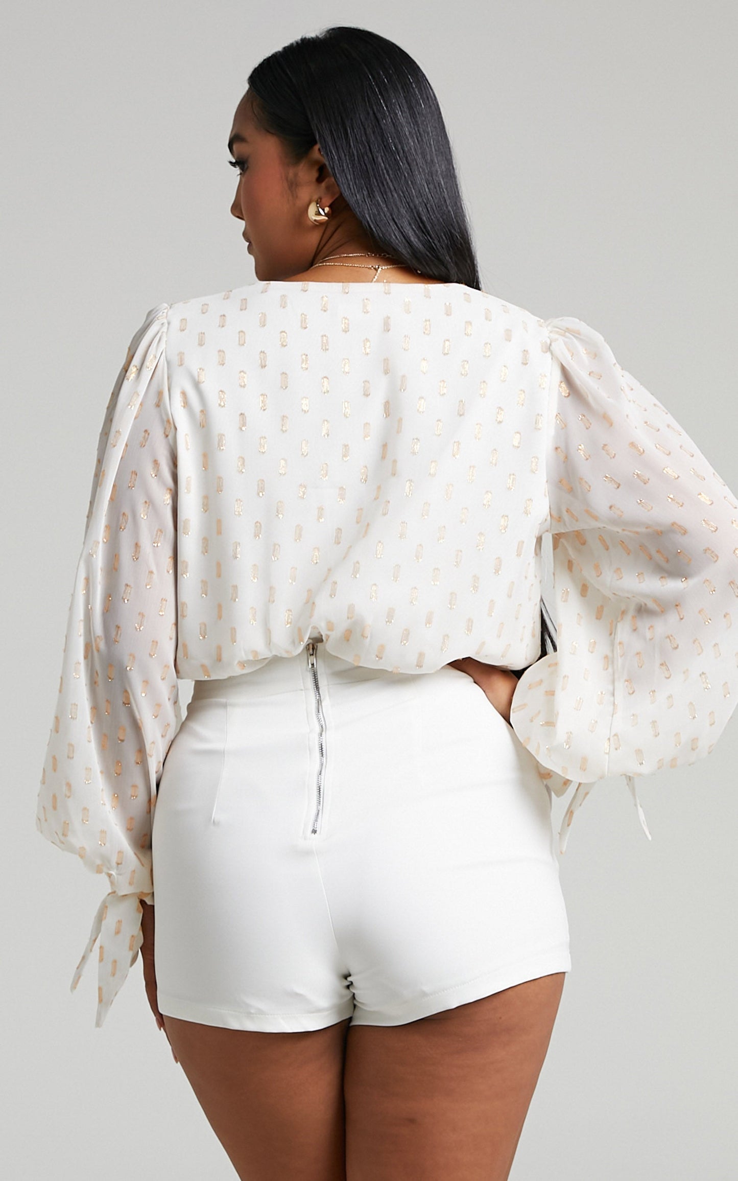 Agustha Bodysuit - Wrap Front Bodysuit in Ivory