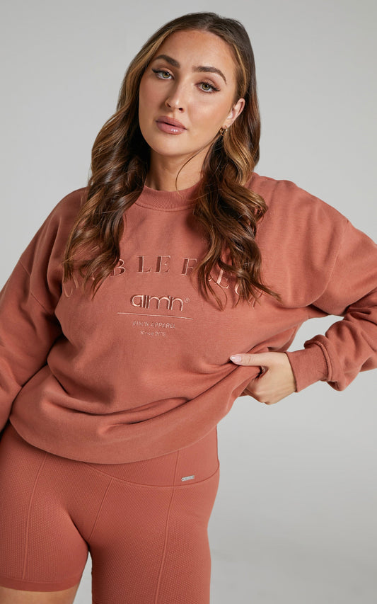 Aim'n - Sweatshirt in Rouge
