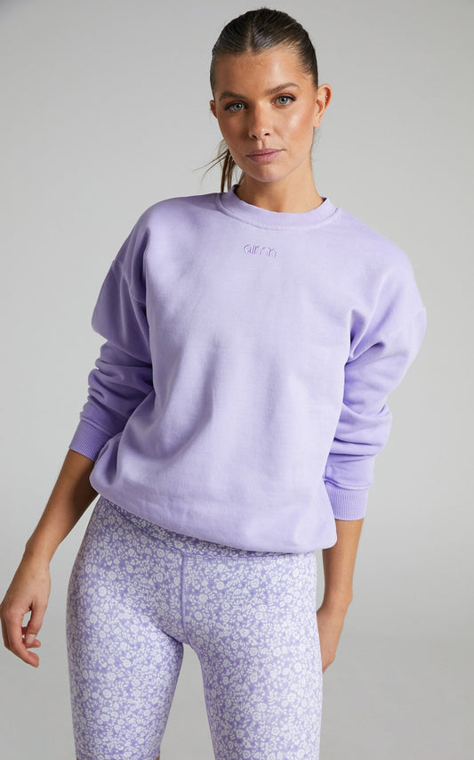 Aim'n - WASHED SWEATSHIRT in Lavande