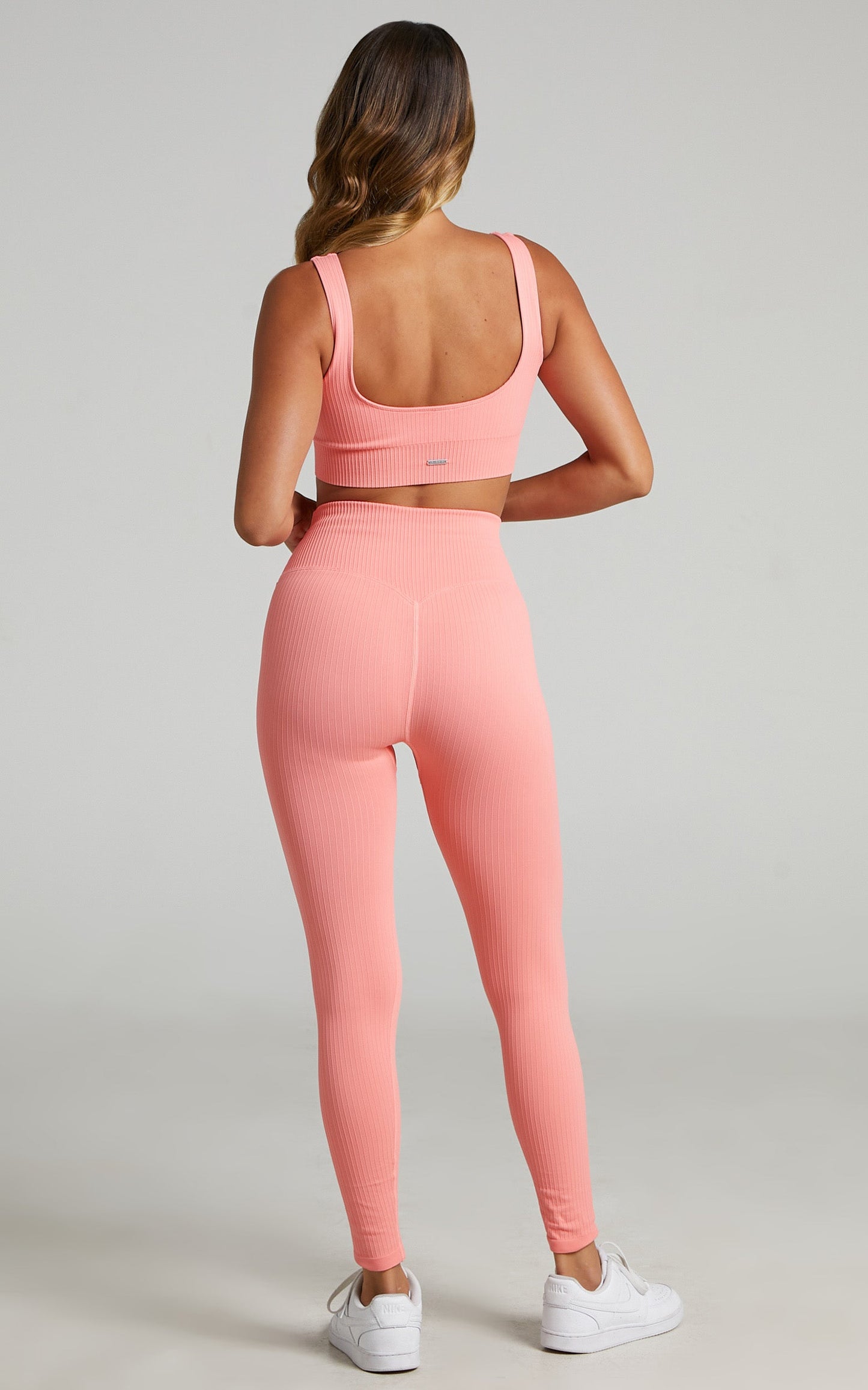Aim'n - RIBBED SEAMLESS TIGHTS in Coral