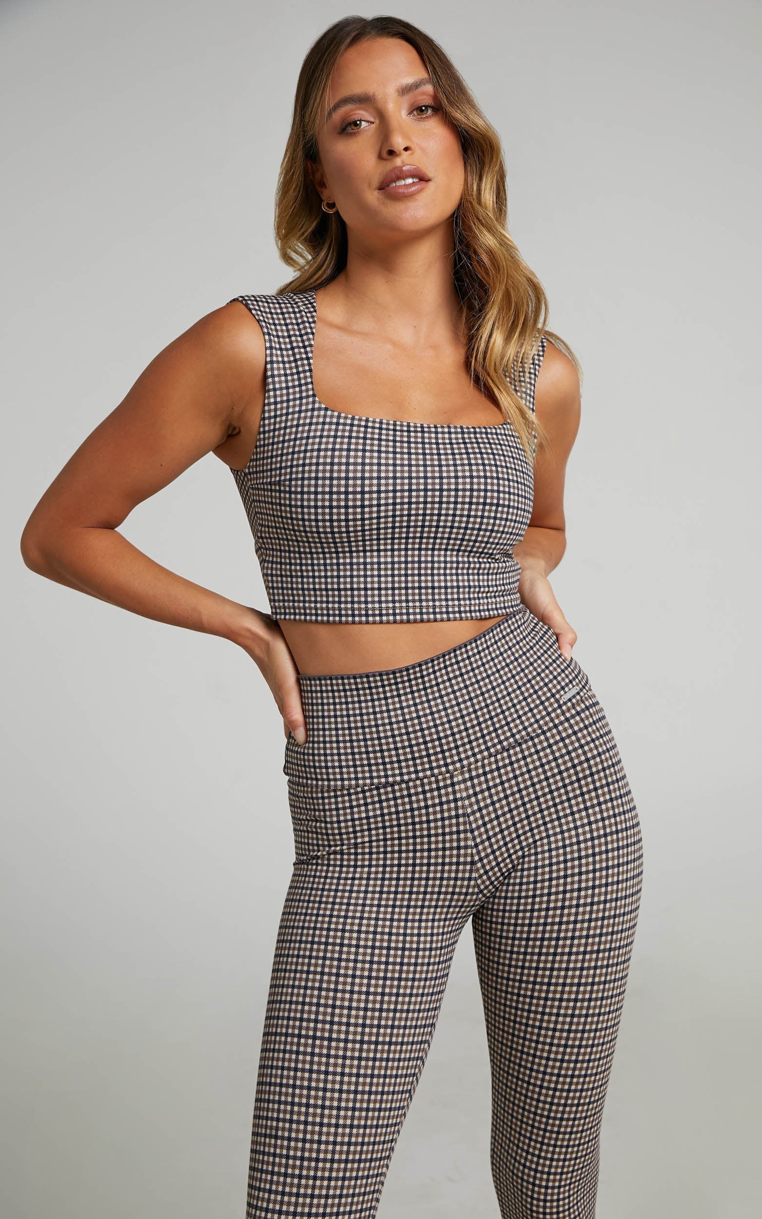 Aim'n - ZIPPED BACK BRA in Pepita