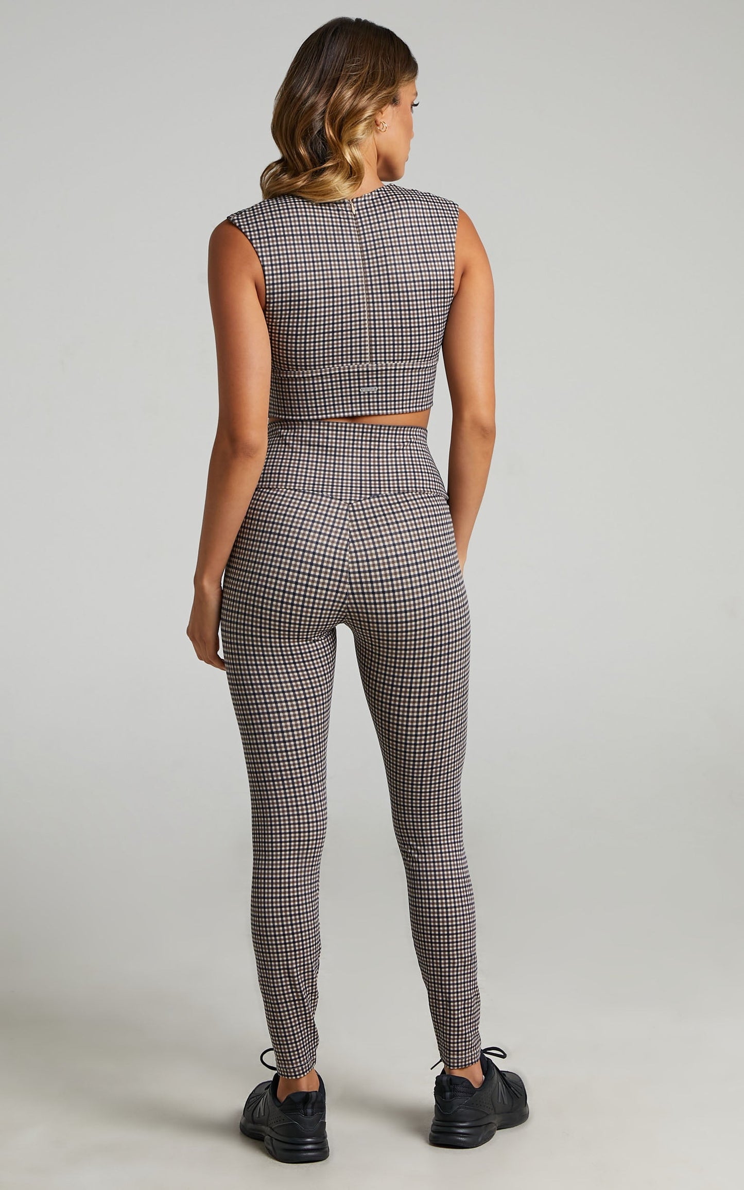 Aim'n - ZIPPED BACK BRA in Pepita