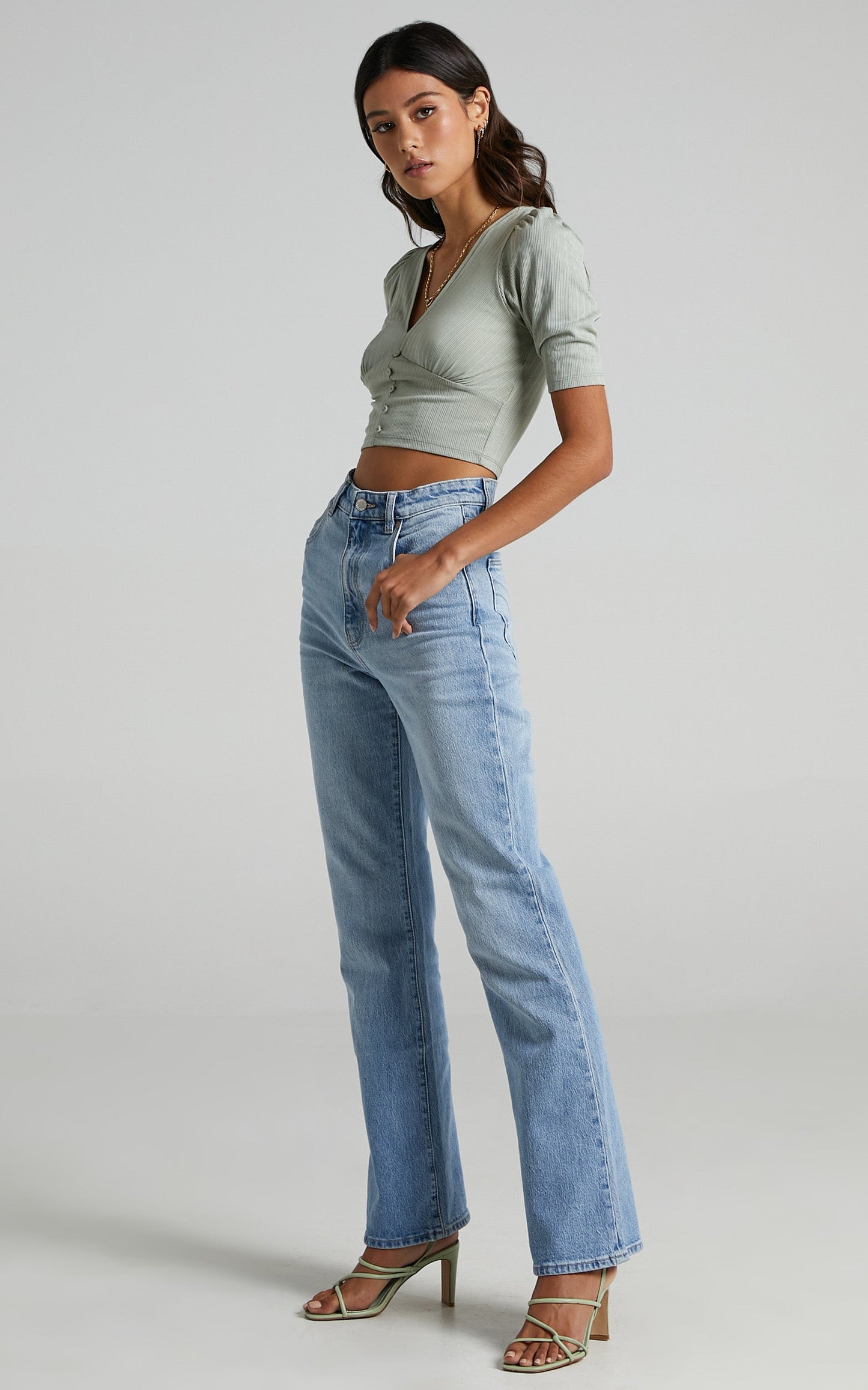 Akaroa Top in Sage