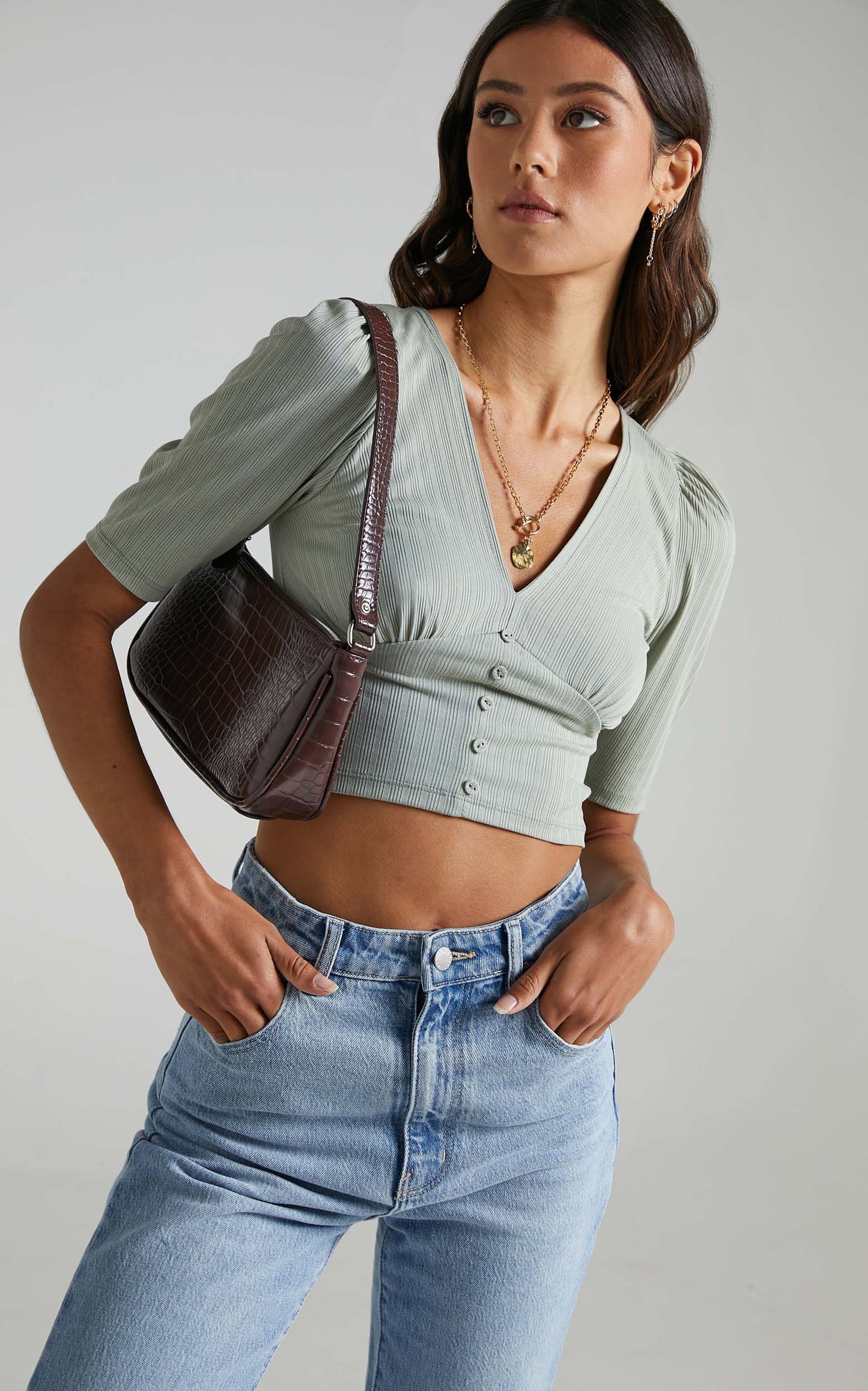Akaroa Top in Sage