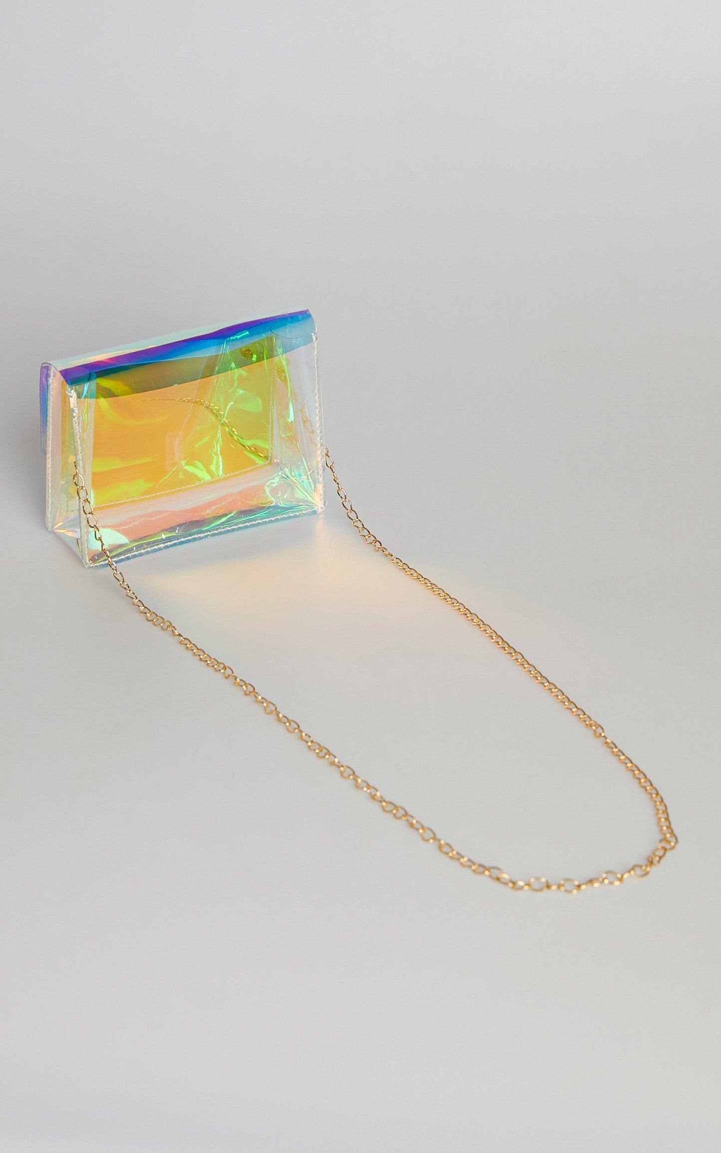 Alastrine Clear Holographic Crossbody Bag in Blue
