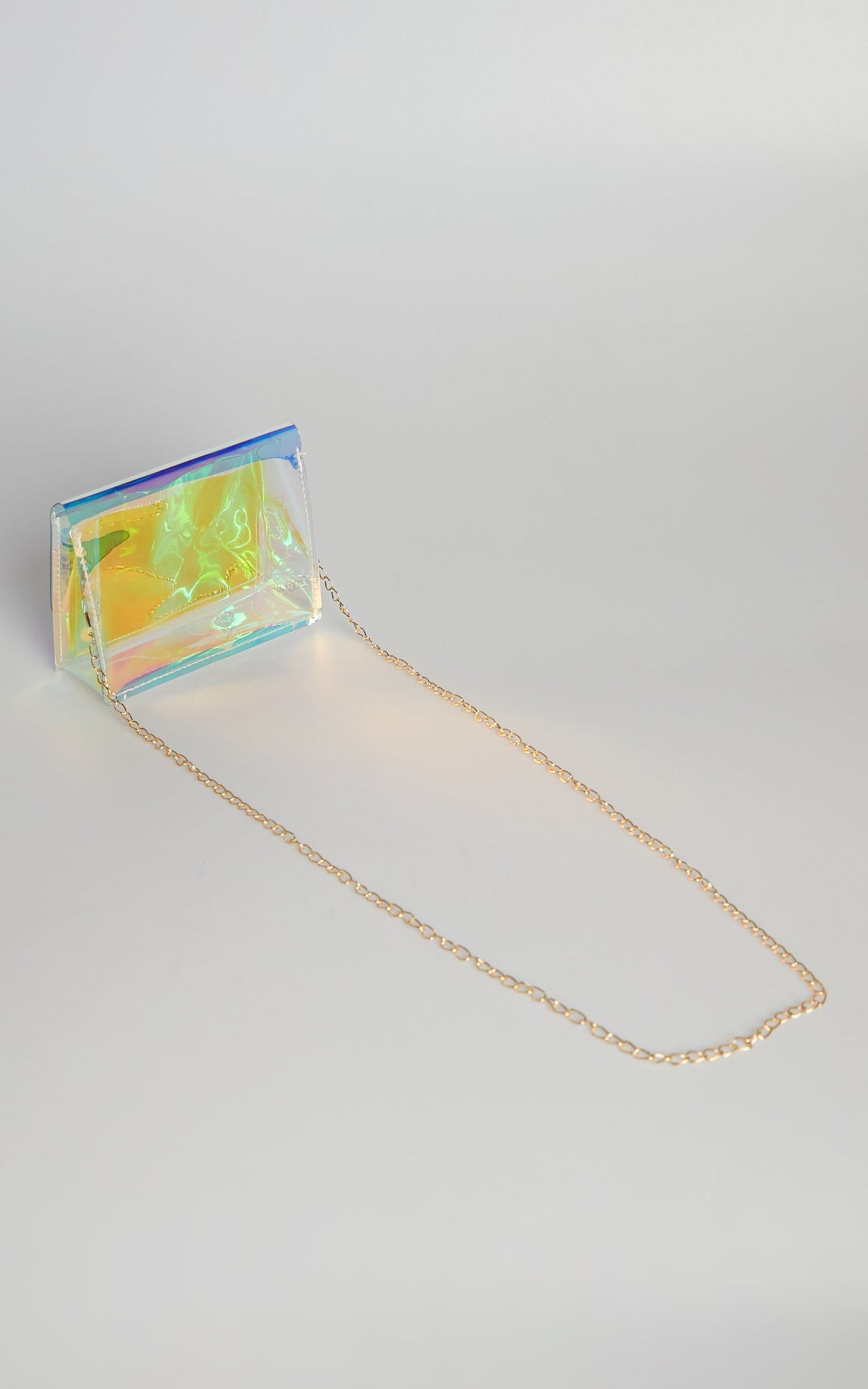 Alastrine Clear Holographic Crossbody Bag in Pink