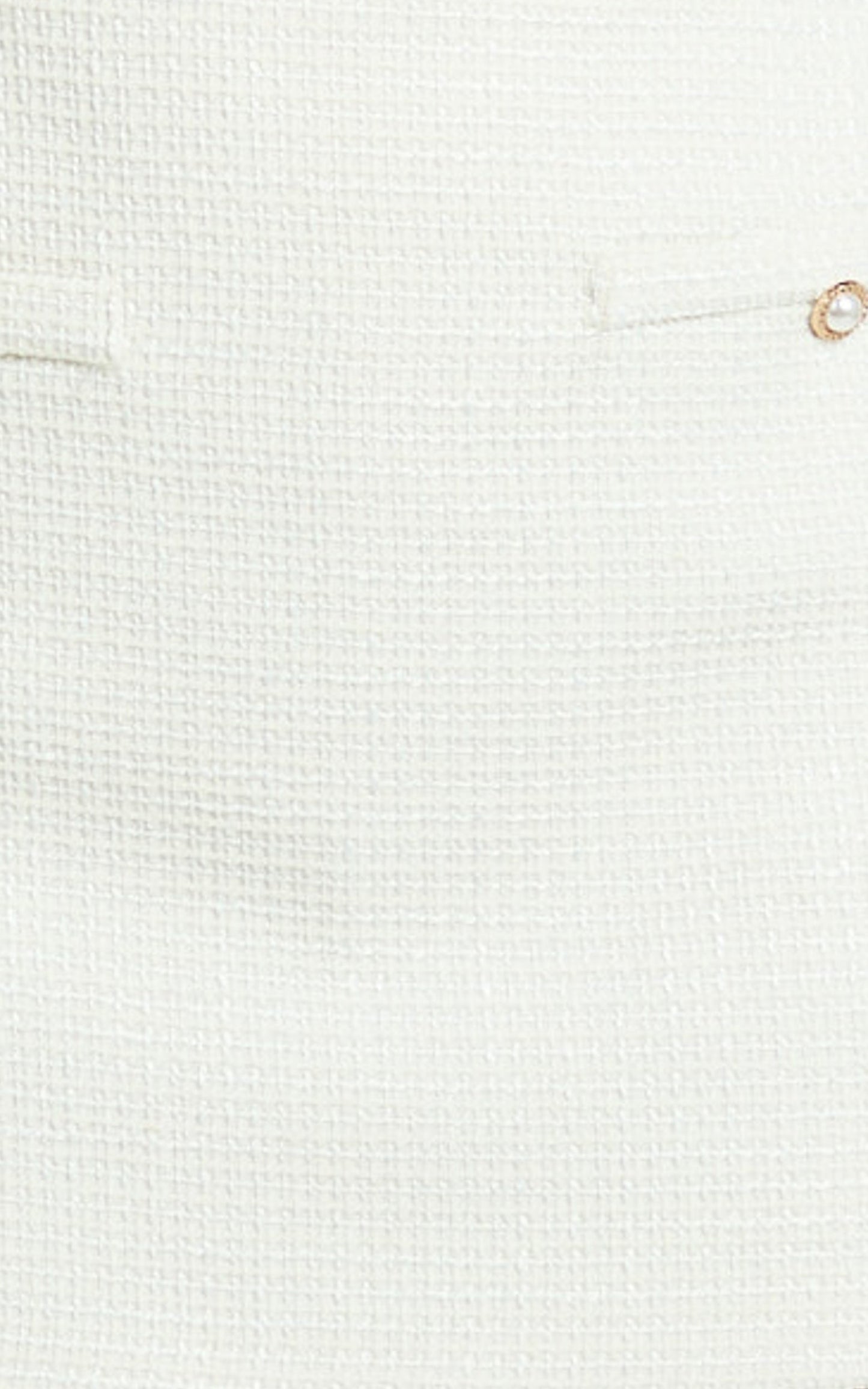 Aleena Skort - Boucle Mid Waist Fitted Mini Skort in Cream