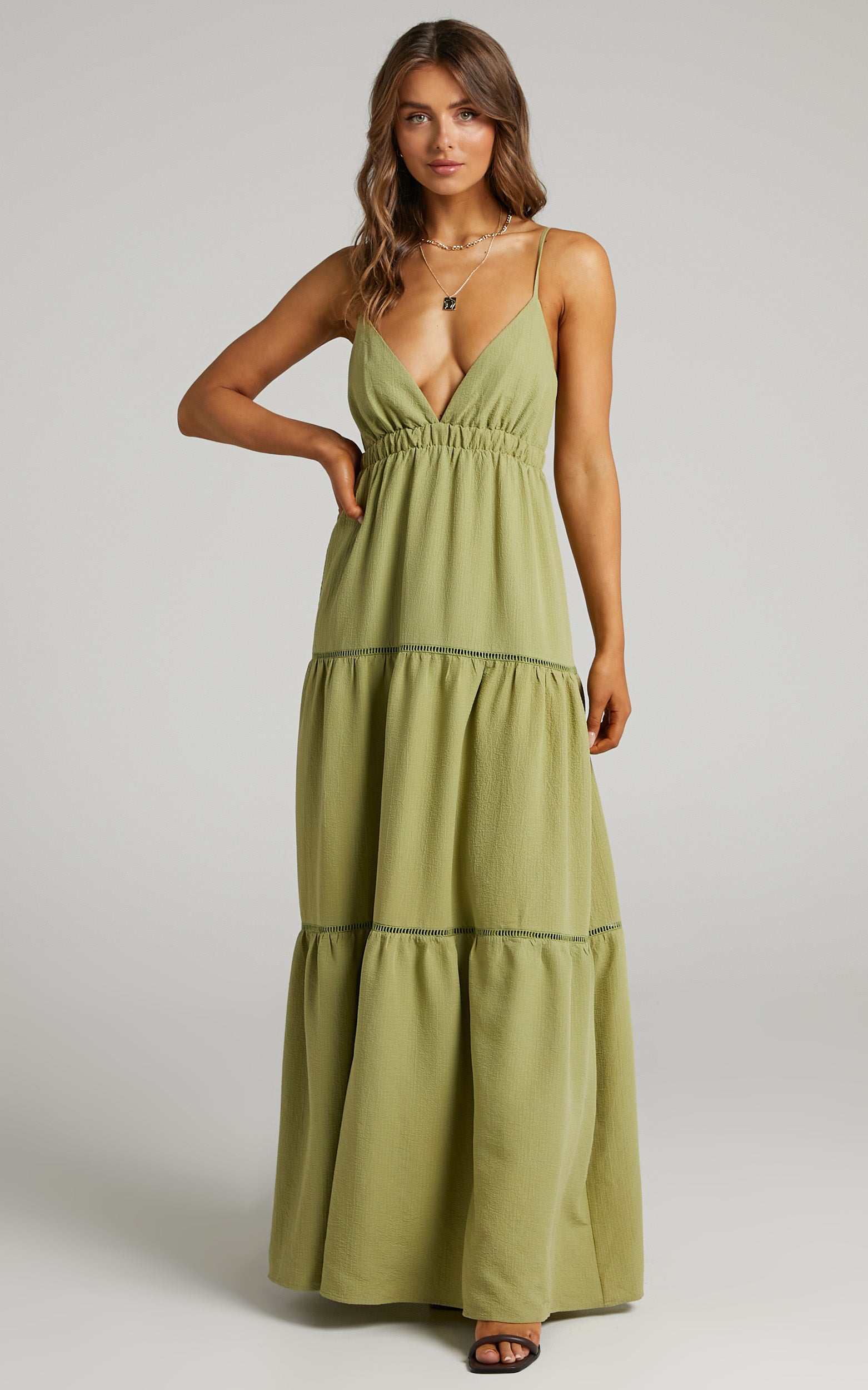 Alexandrina  Maxi Dress in Green