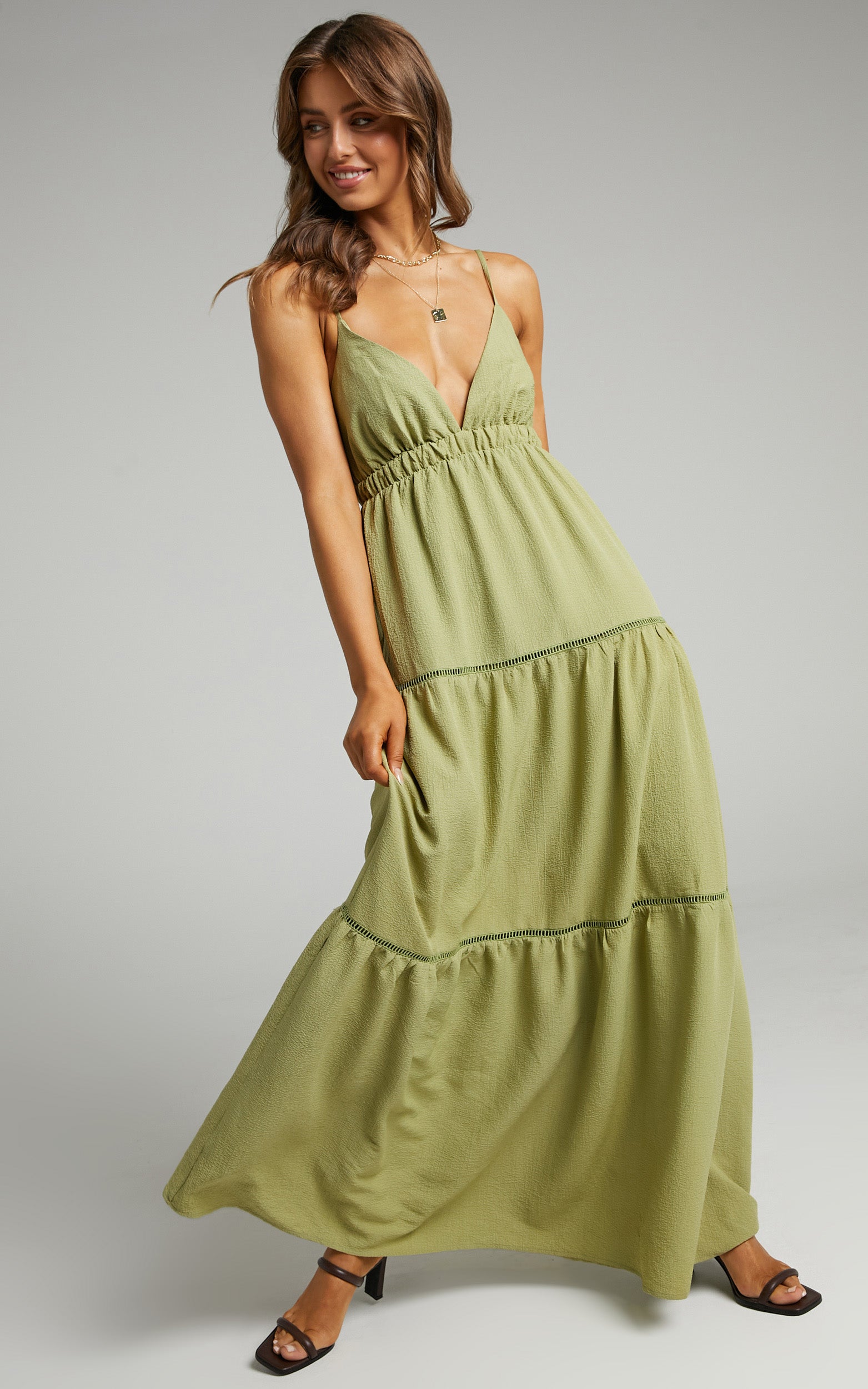 Alexandrina  Maxi Dress in Green