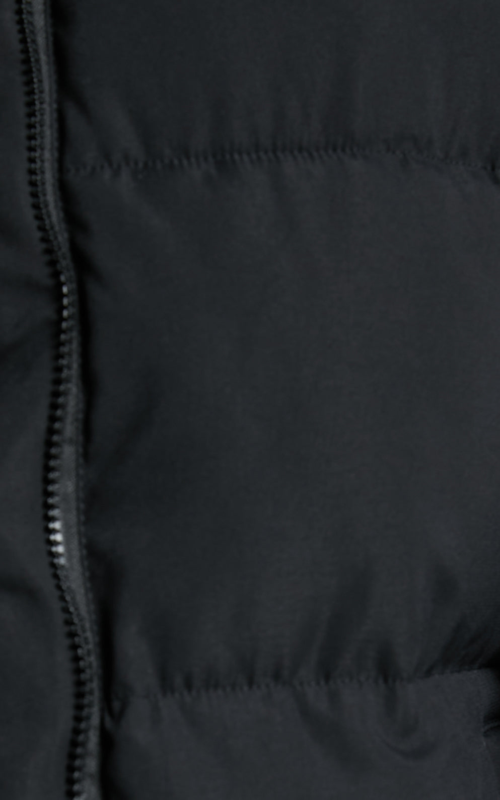 Alexei Vest - Linen Look Longline Puffer Vest in Black