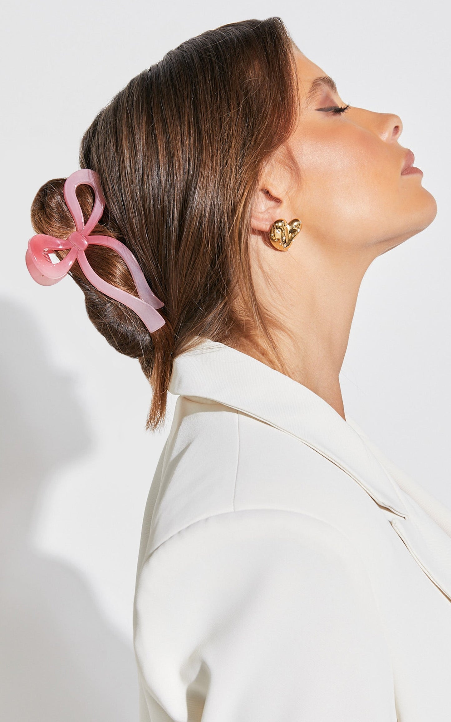 Alexi Hair Clip - Bow Shaped Hair Clip in Pink