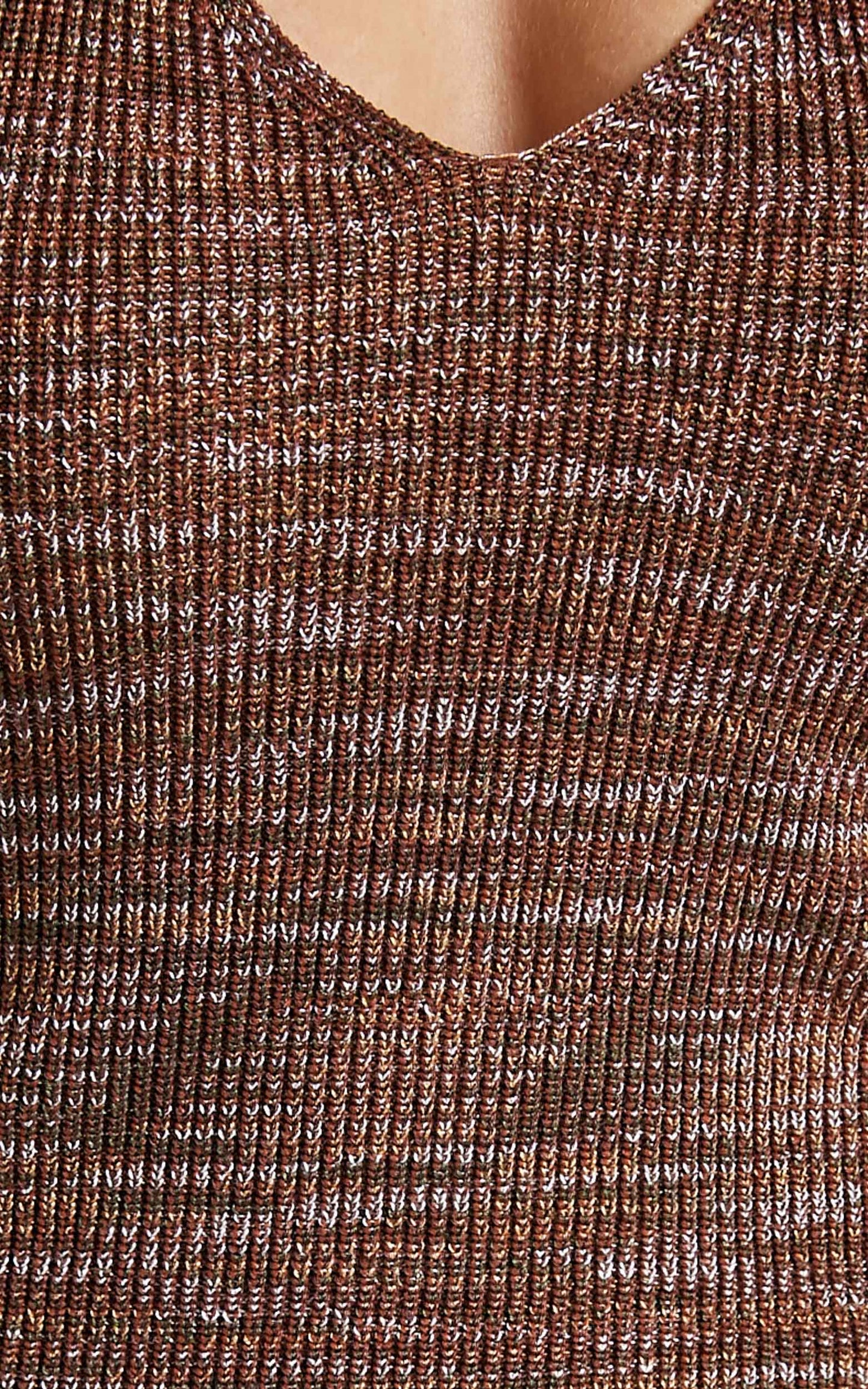 Alexiah Dress in Chocolate Space Dye