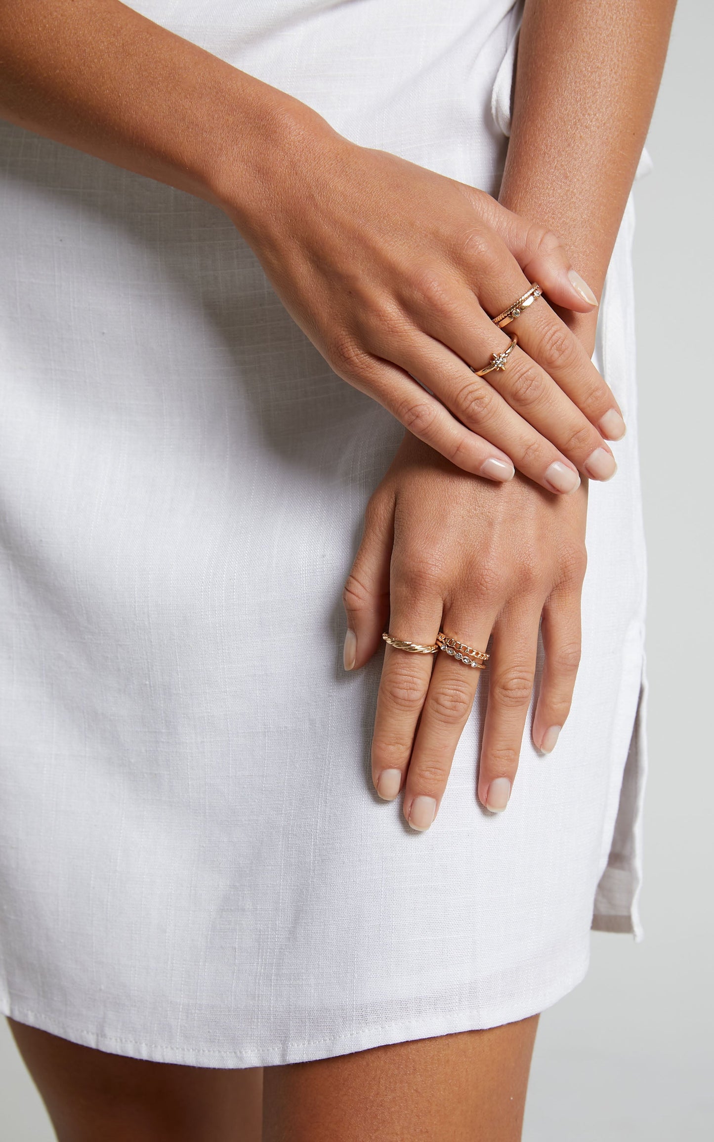 Alfaro Multipack Ring Set of 6 in Gold