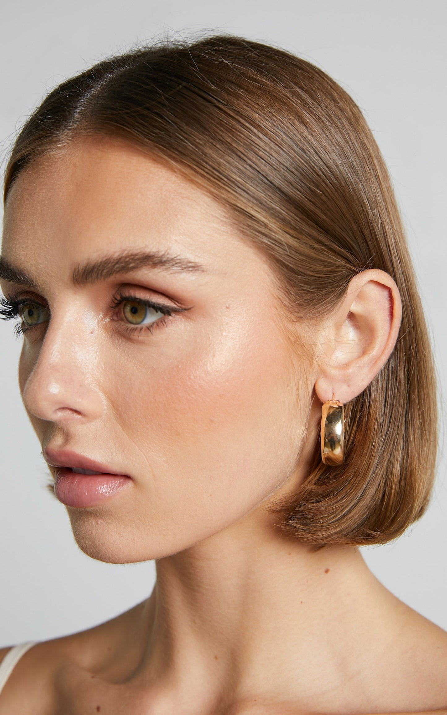 Alfie Earrings - Chunky Hoop Earrings in Gold