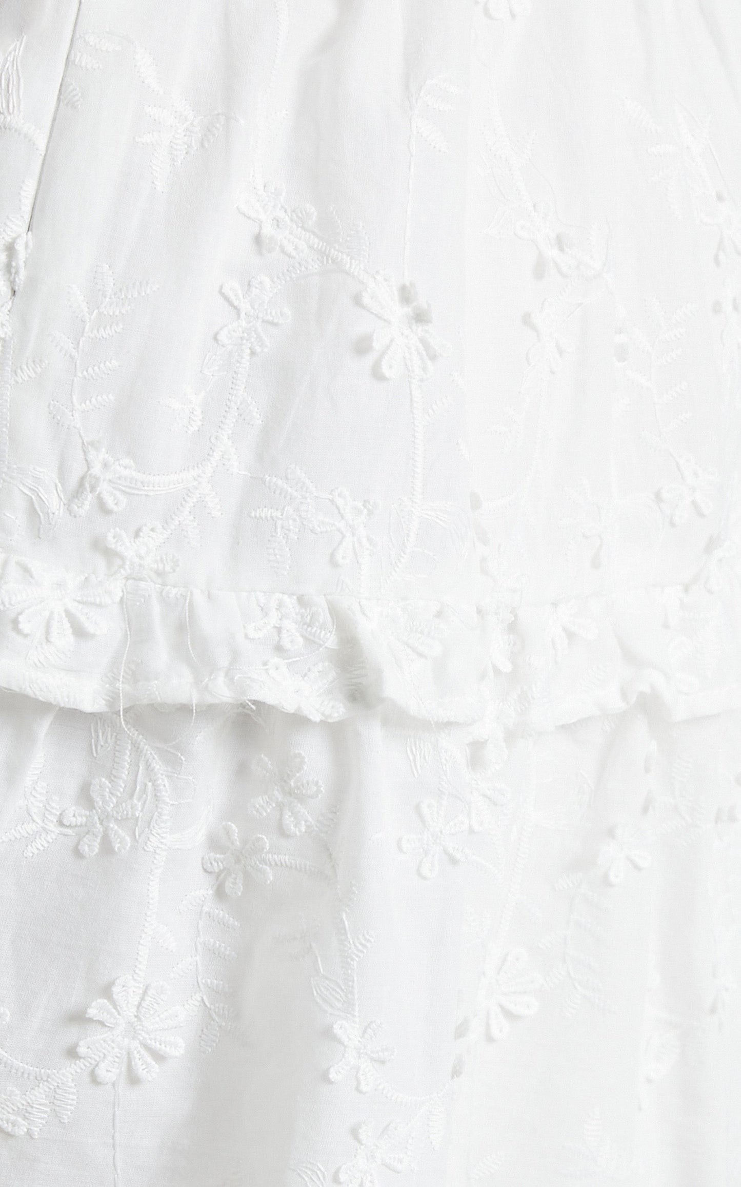 Alimia Dress in Textured White Floral