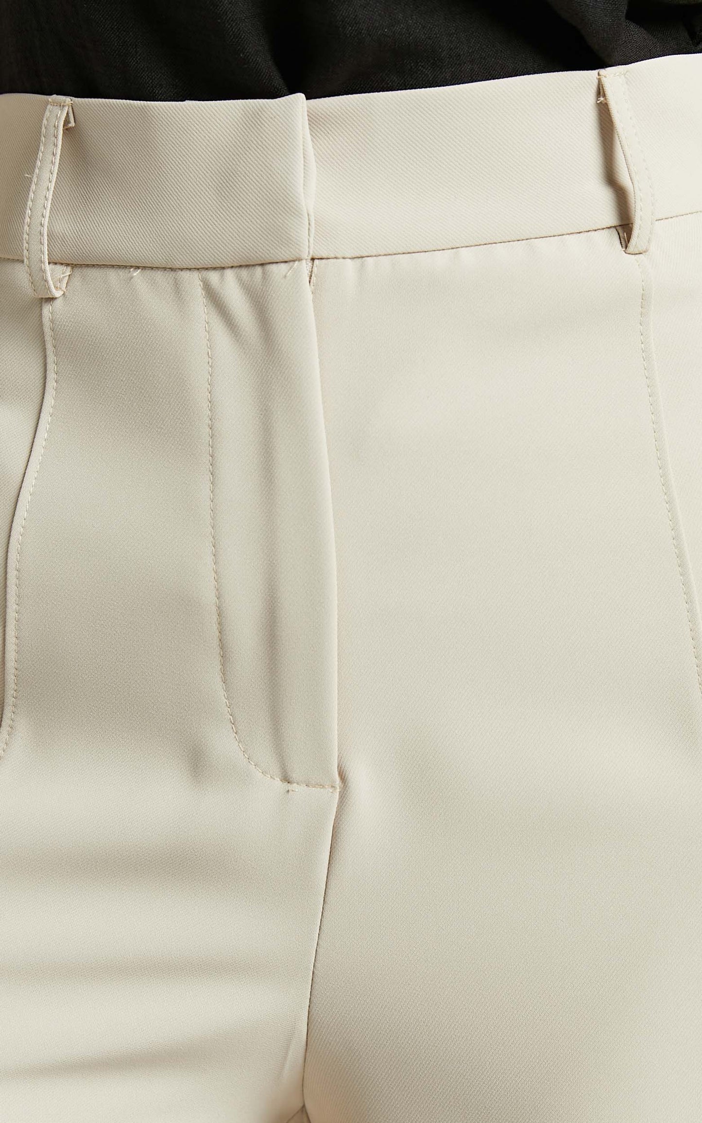 Allyson Pant - Tailored High Waist Straight Leg in Stone