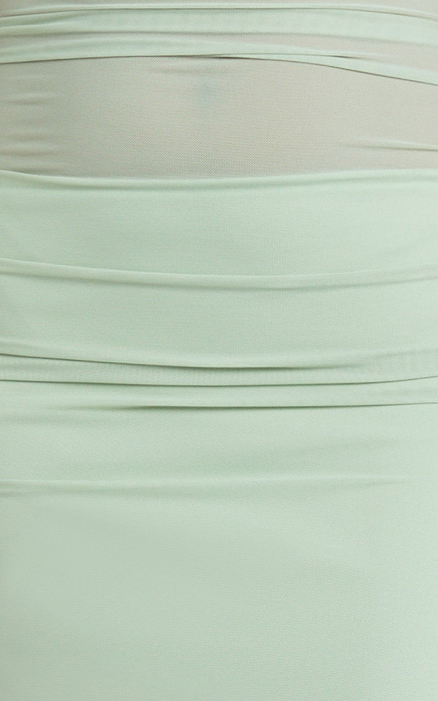 Almarie Midi Dress - Halter Neck Mesh Dress in Sage