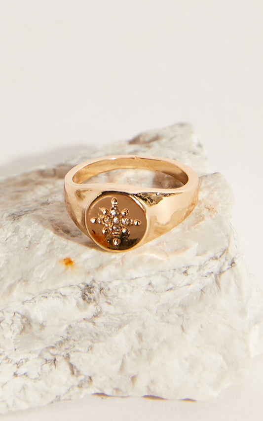 Amaelita Signet Ring in Gold
