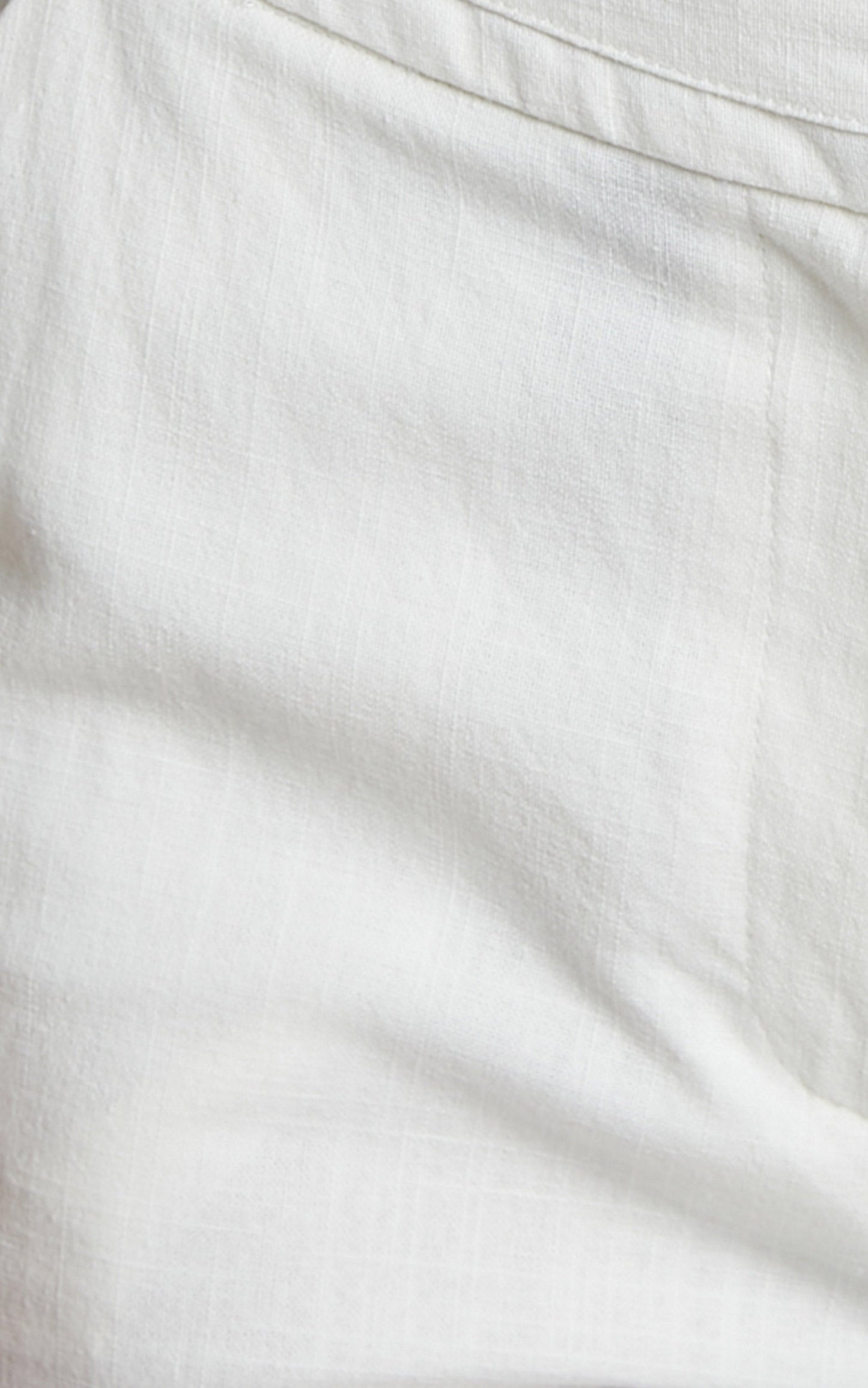 Amalie The Label - Linen Blend Waisted Aihra Adjustable Side Tailored Wide Leg Pants in White