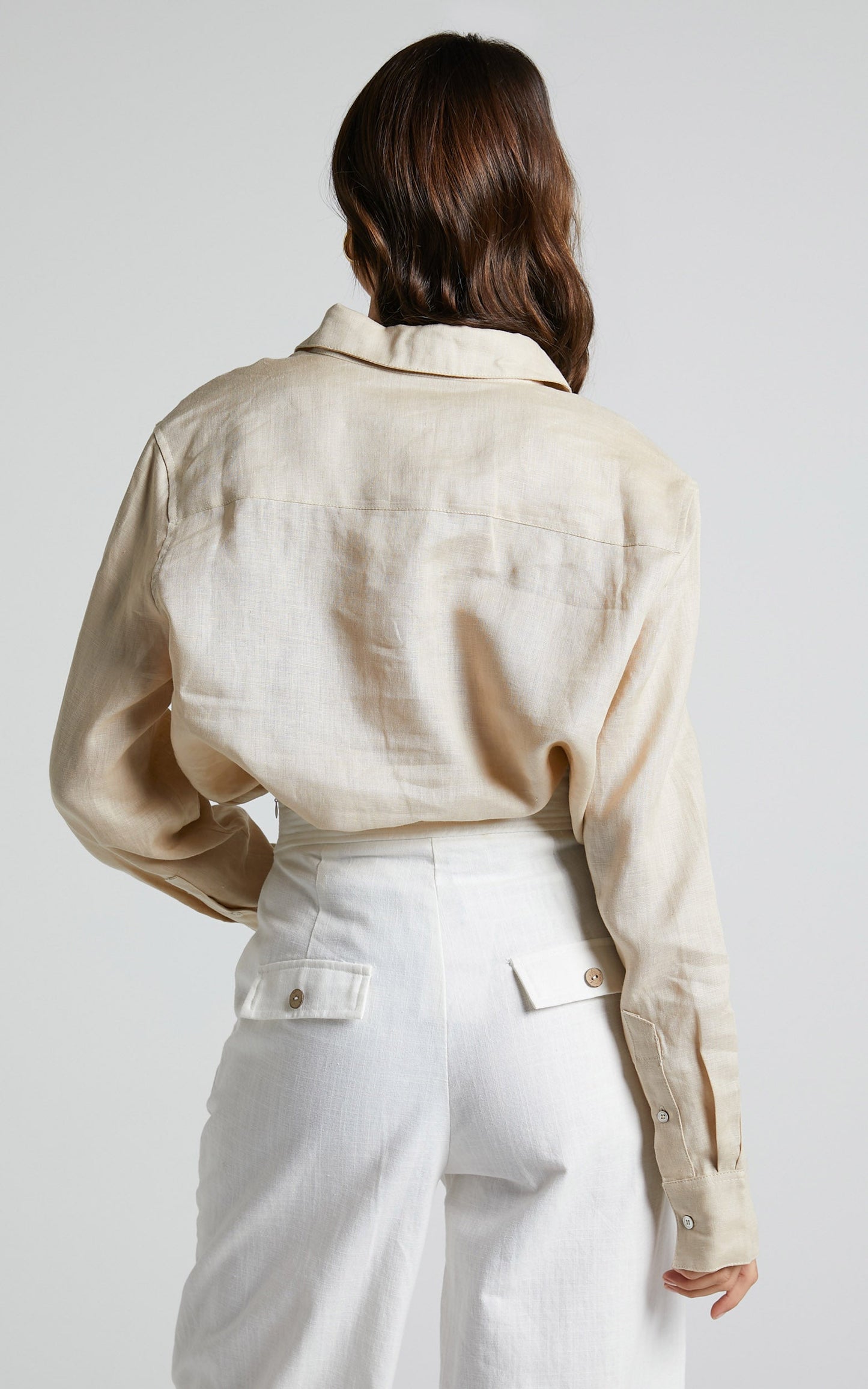 Amalie The Label - Kelvin Linen Linen Shirt in Oat