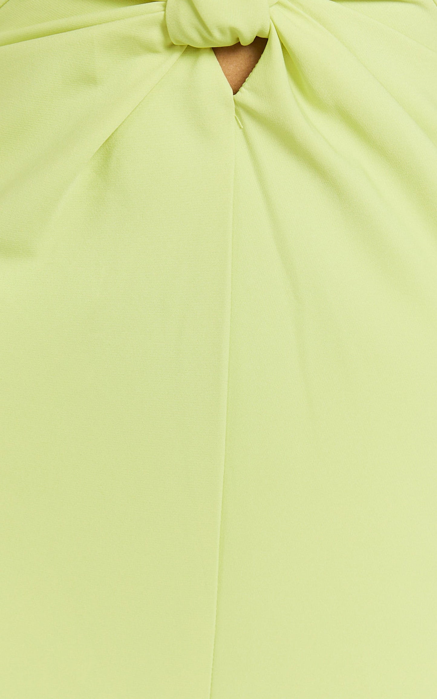 Amalie The Label - Levine Halter Front Cut Out Midi Dress in Citrus