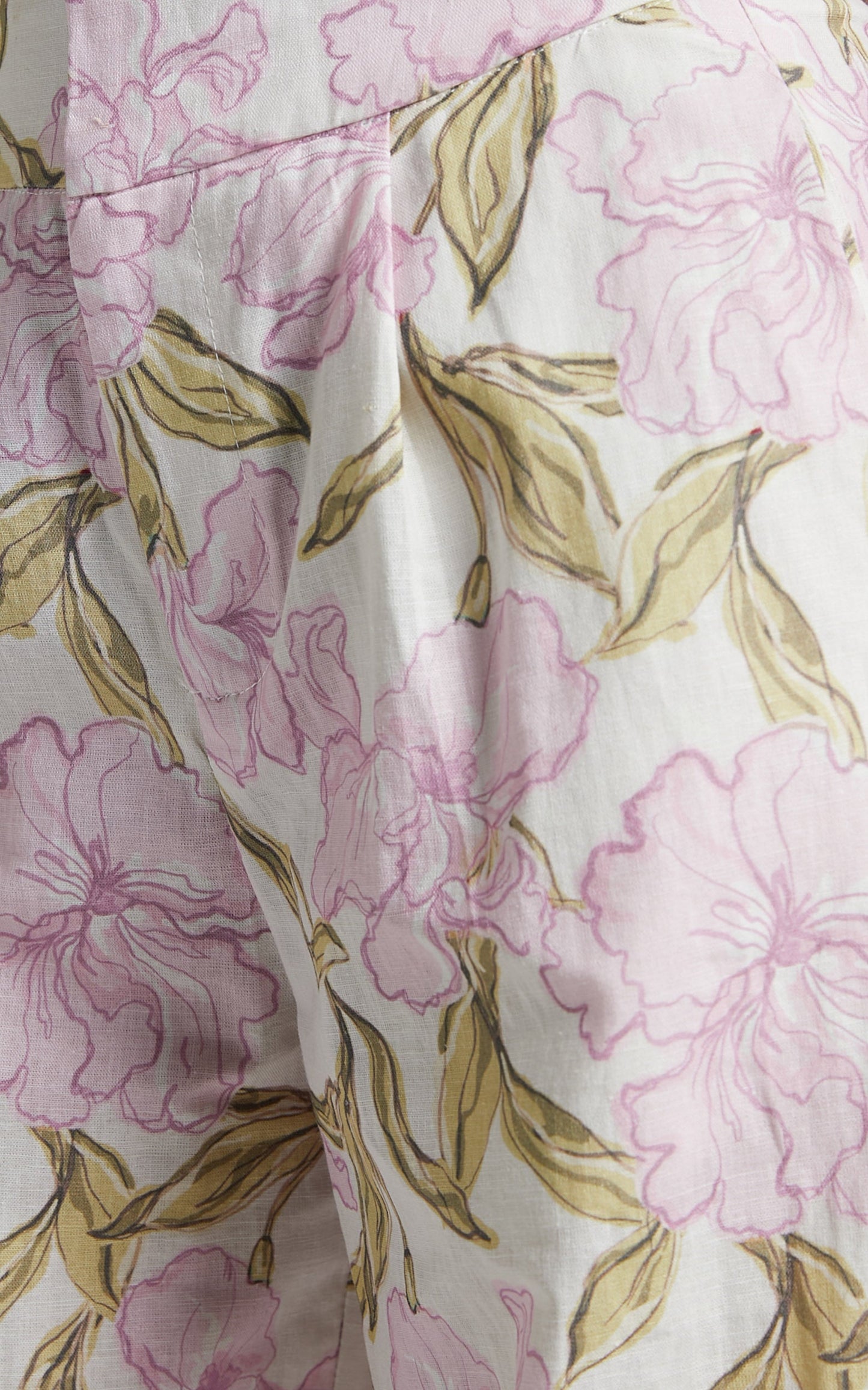 Amalie The Label - Lorete Linen Blend High Rise Wide Leg Pants in Isia Floral