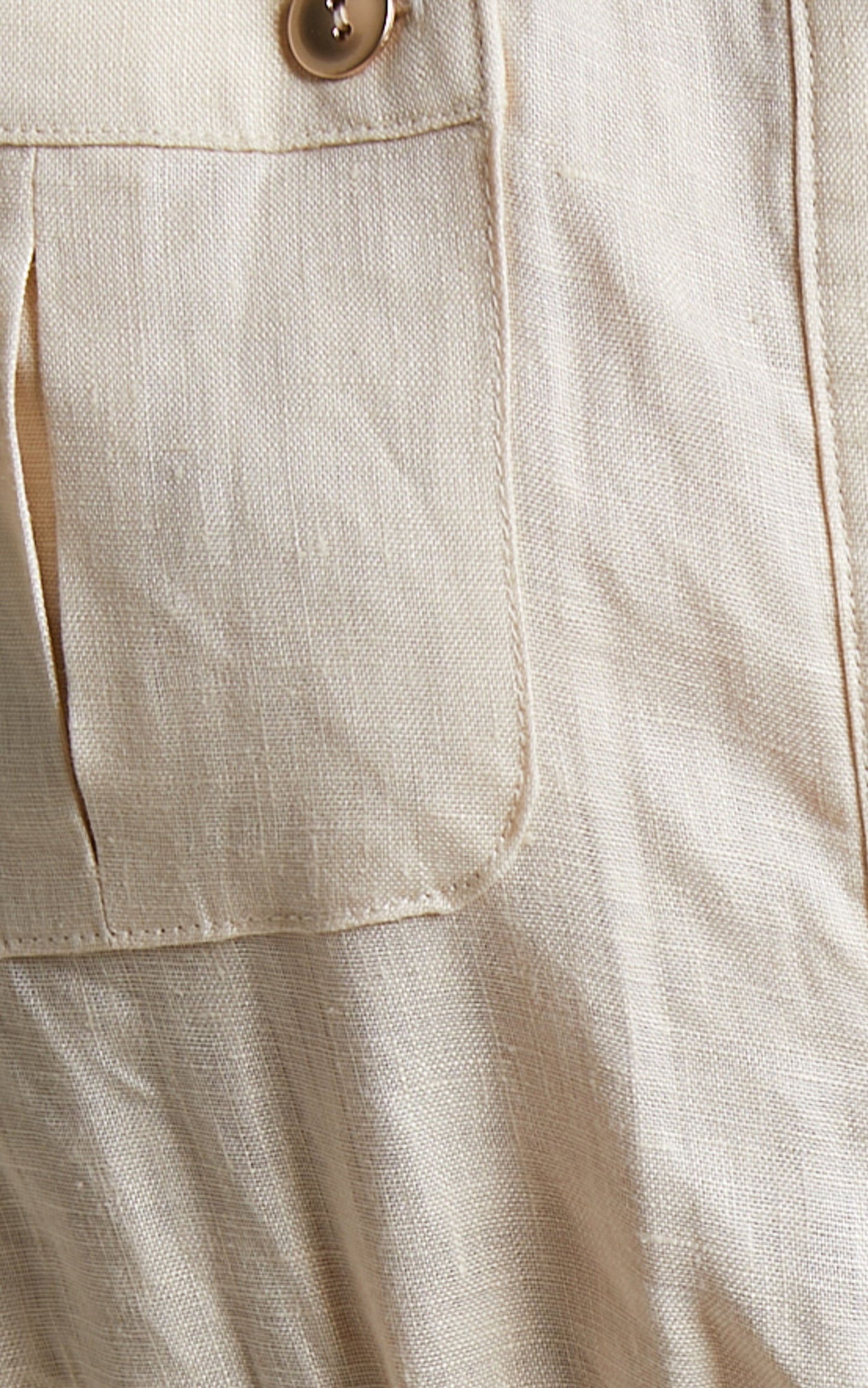 Amalie The Label - Lucia Linen Cap Sleeve Linen Jumpsuit in Oat