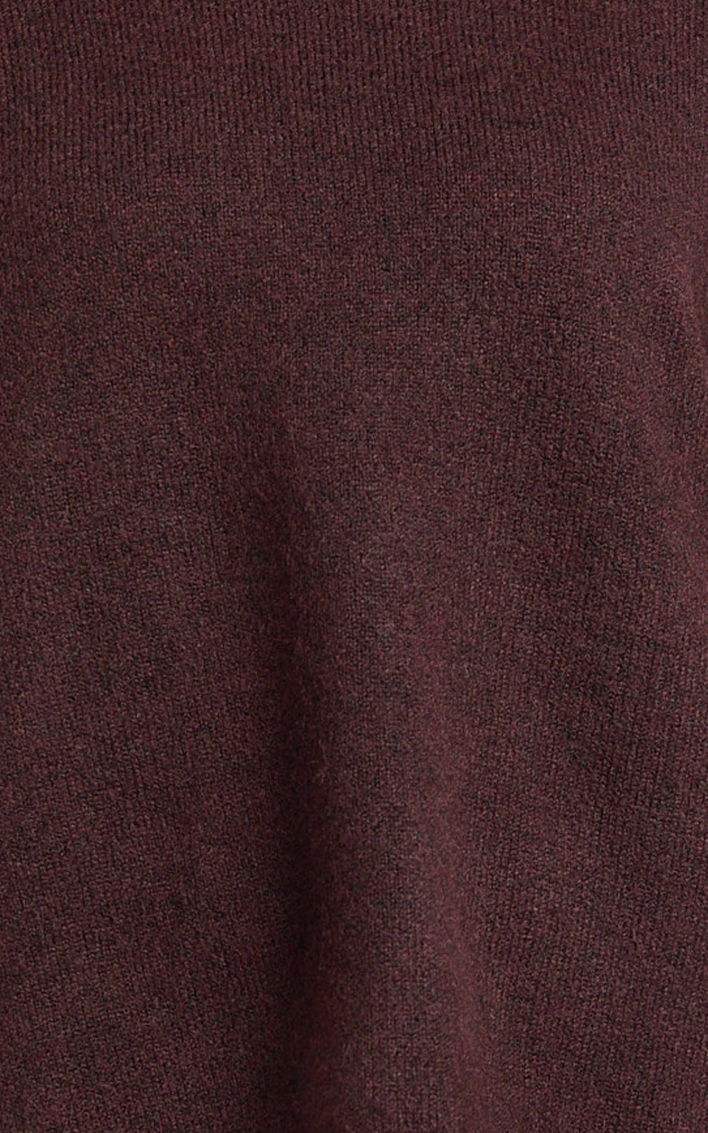 Amanda Top - Crew Neck Long Sleeve Knit Sweater in Burgundy
