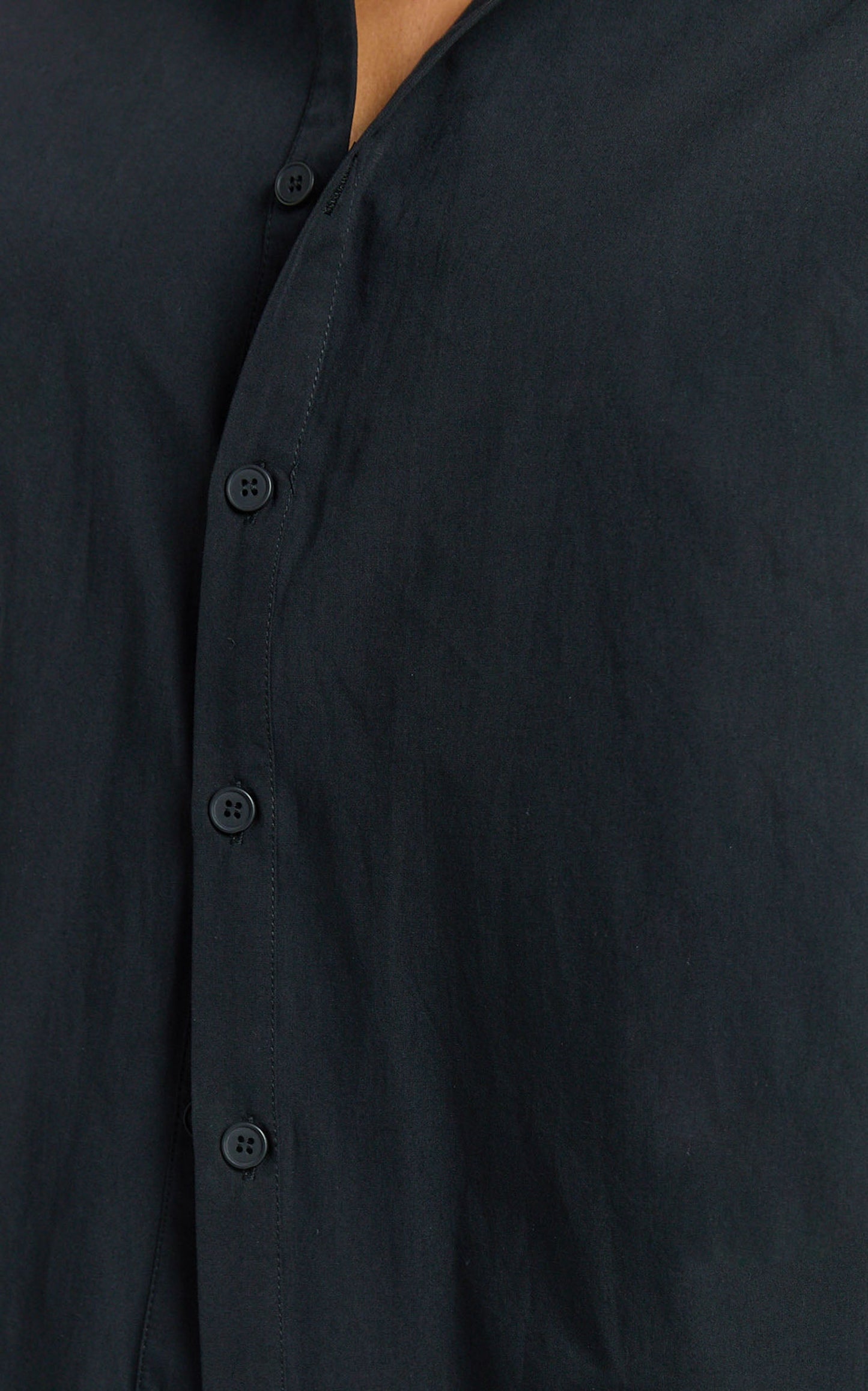 Amaris Top - Long Sleeve Open Back Tie Shirt in Black