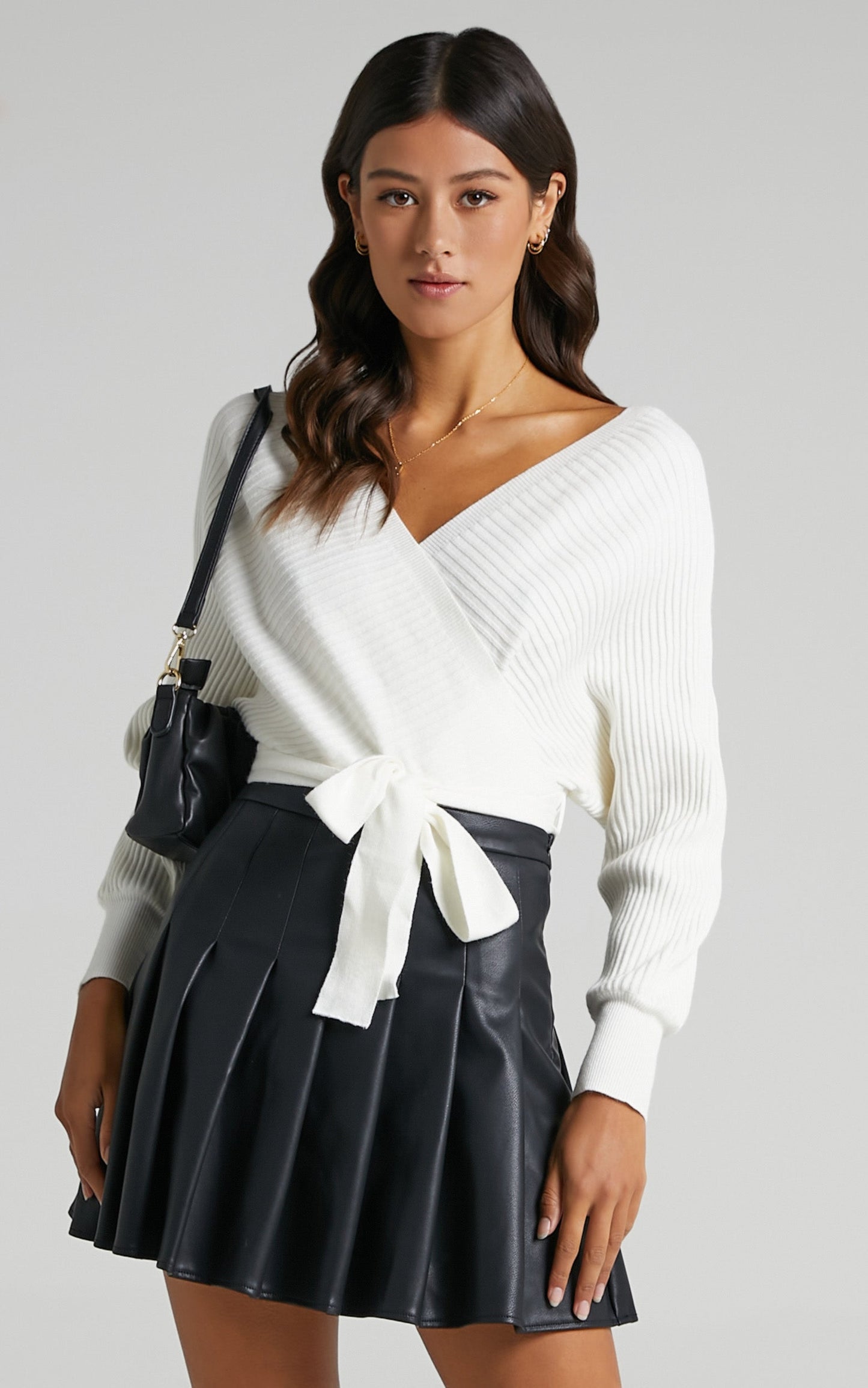 Amery Knit Bodysuit in White