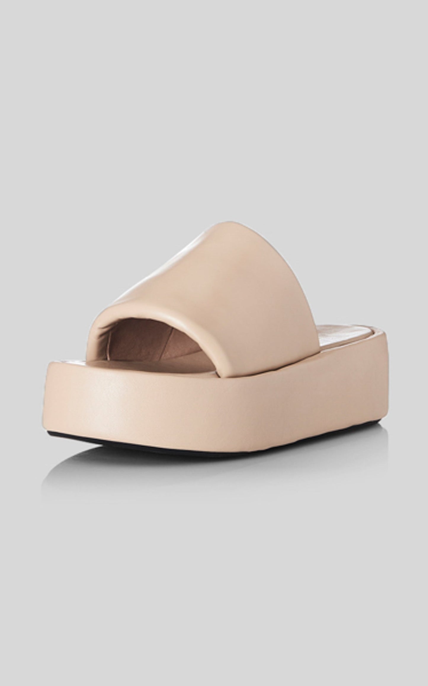 Alias Mae - Andi Slides in Cream Leather
