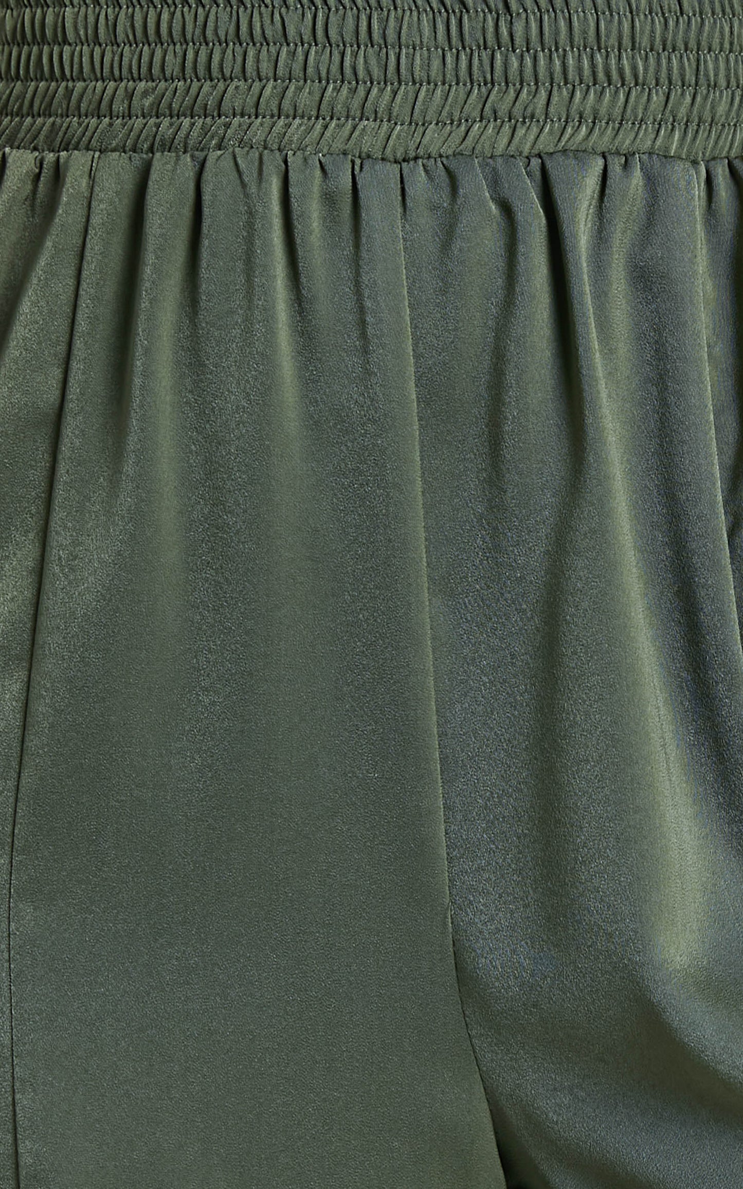 Antonella Pants - High Waisted Elasticated Pants in Olive