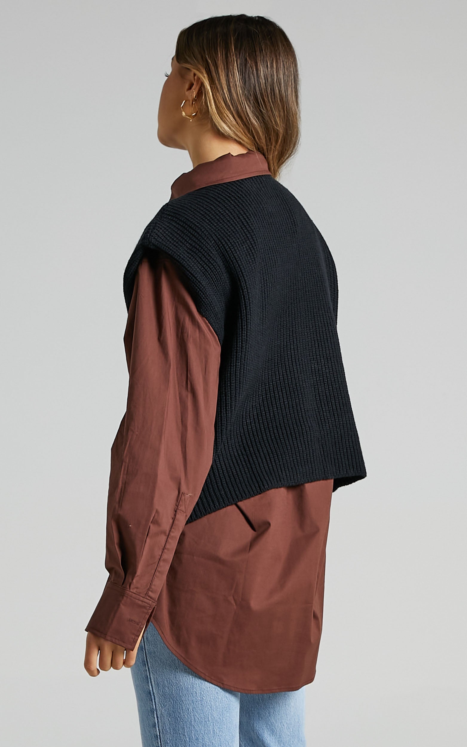 Apifera High Neck Top in Black