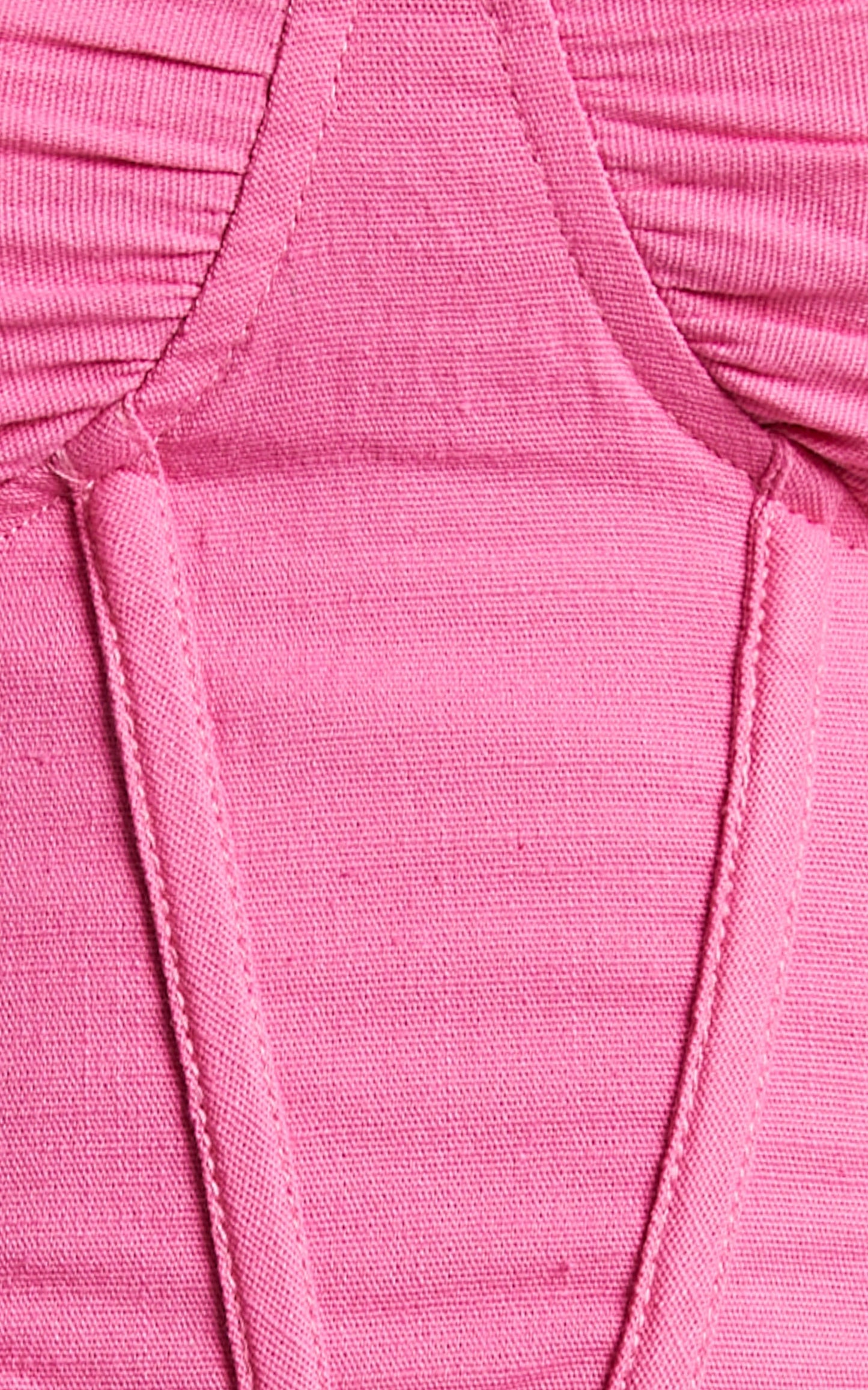Arden Top - Tie Shoulder Corset Top in Pink