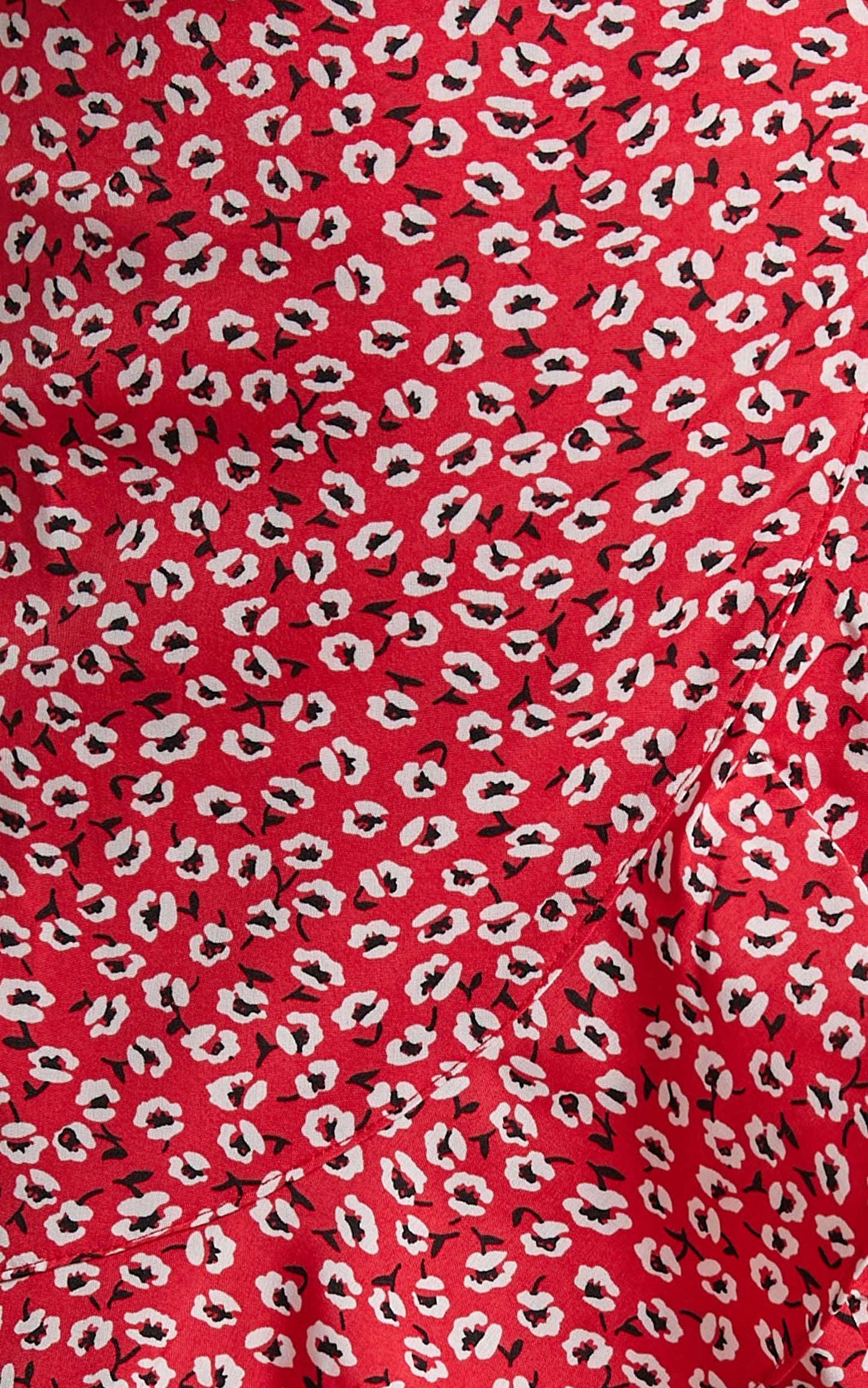 Arlynn Wrap mini skirt in Red
